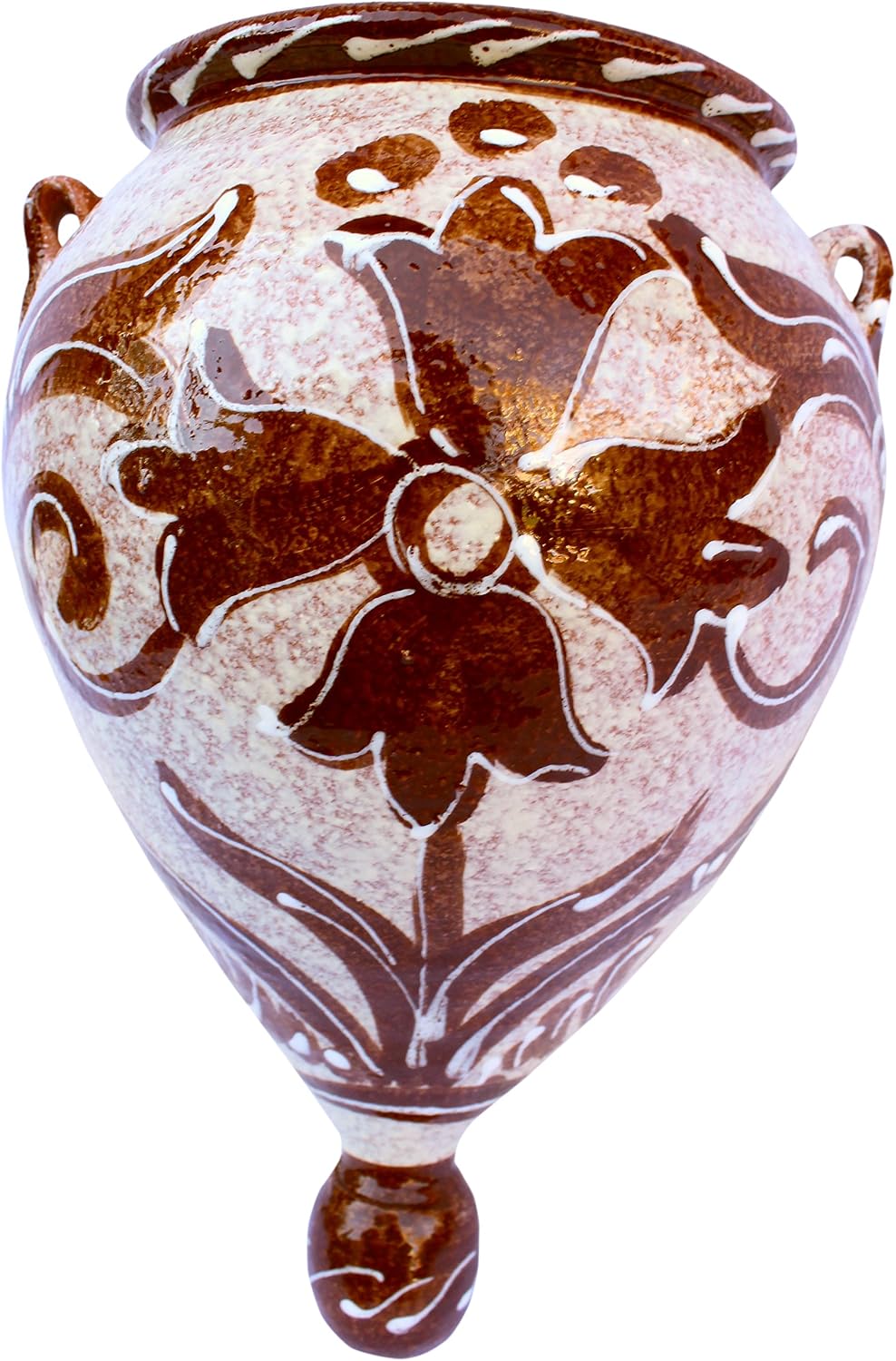 Hand-Painted Spanish Orza Wall Flower Pot, Spanish Cafe