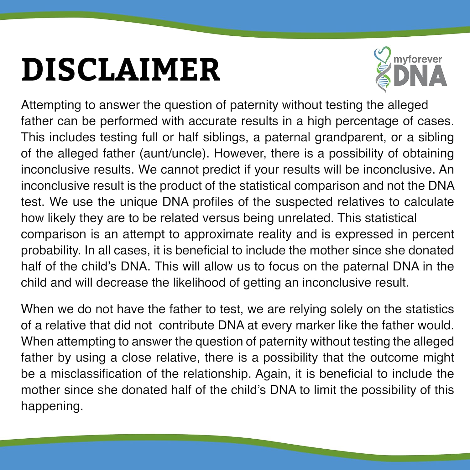 My Forever DNA® Sibling DNA Collection Kit | 46 DNA Markers | At-Home Sample Collection | Full or Half Sibling Relationship Analysis | Private &