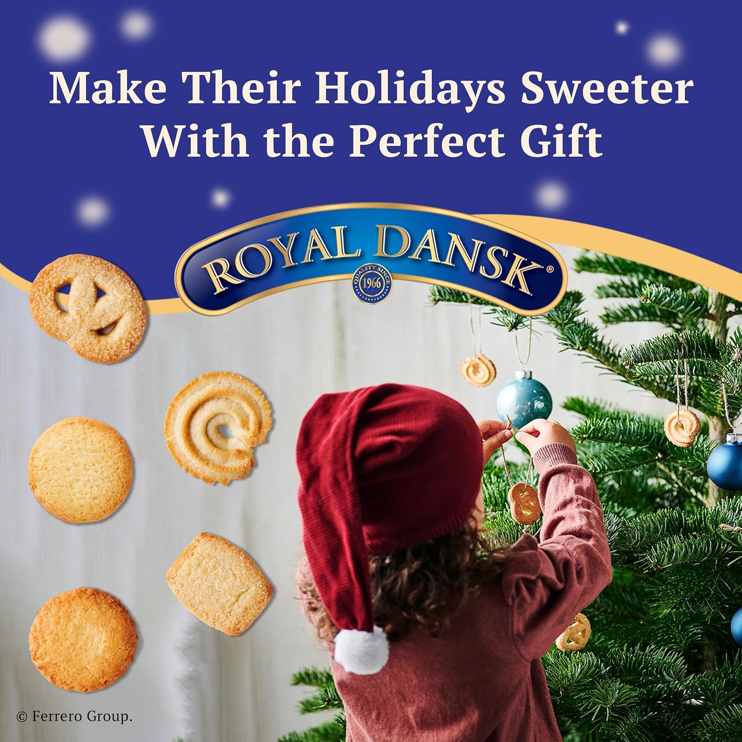 Royal Dansk Butter Cookies, Premium Assorted Cookies Made with Real Butter, Great for Sharing and Hosting, 12 oz