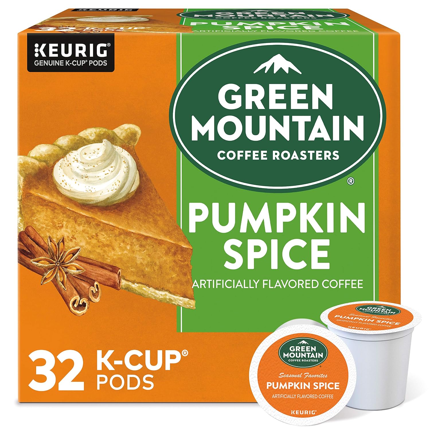 Green Mountain Coffee Roasters Island Coconut, Single-Serve Keurig K-Cup Pod, Flavored Light Roast Coffee, 24 Count (Pack of 1)