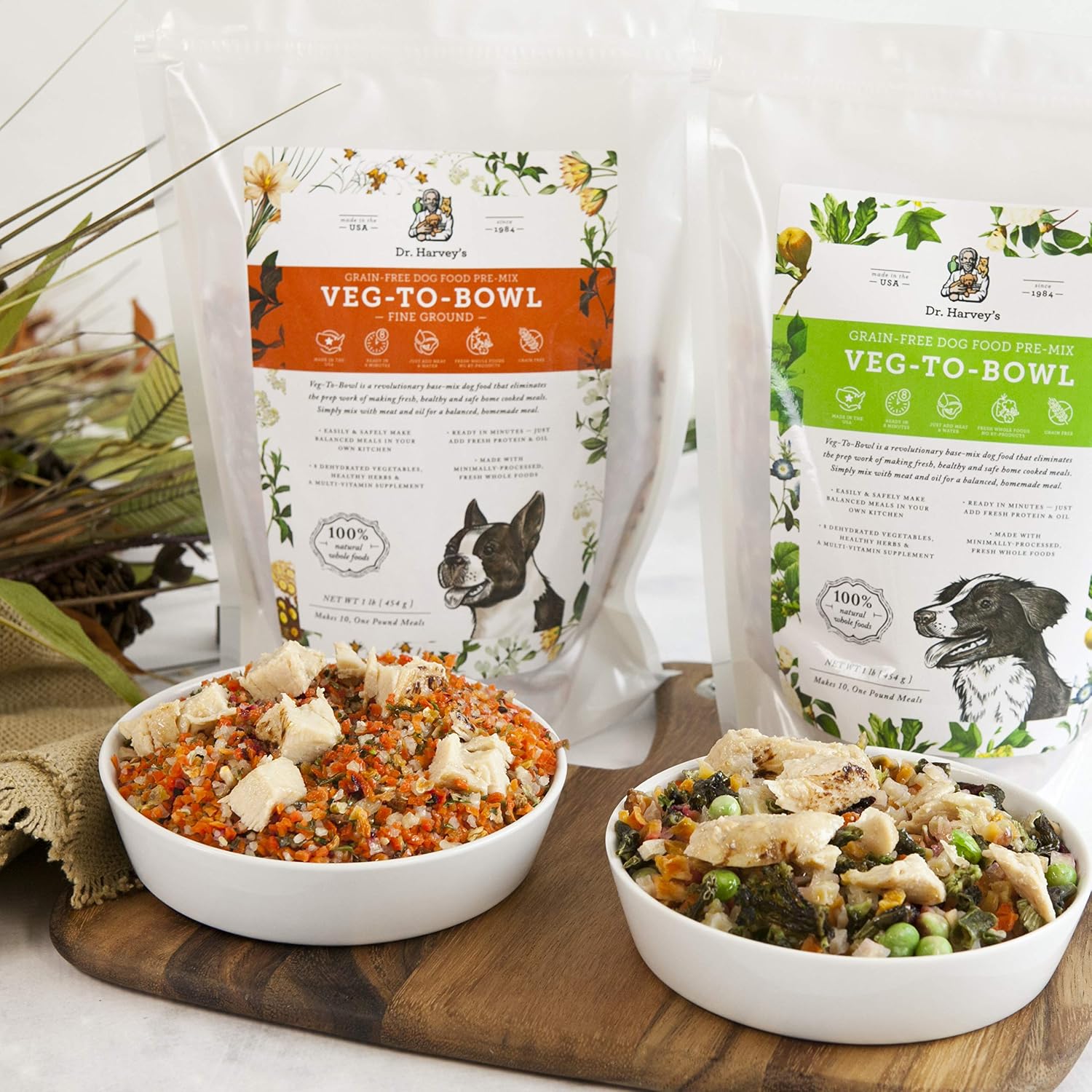 Dr. Harvey's Veg-To-Bowl Fine Ground Dehydrated Vegetable Pre-Mix for Dogs, 7-Pound Bag | Dehydrated Vegetable Pre-Mix