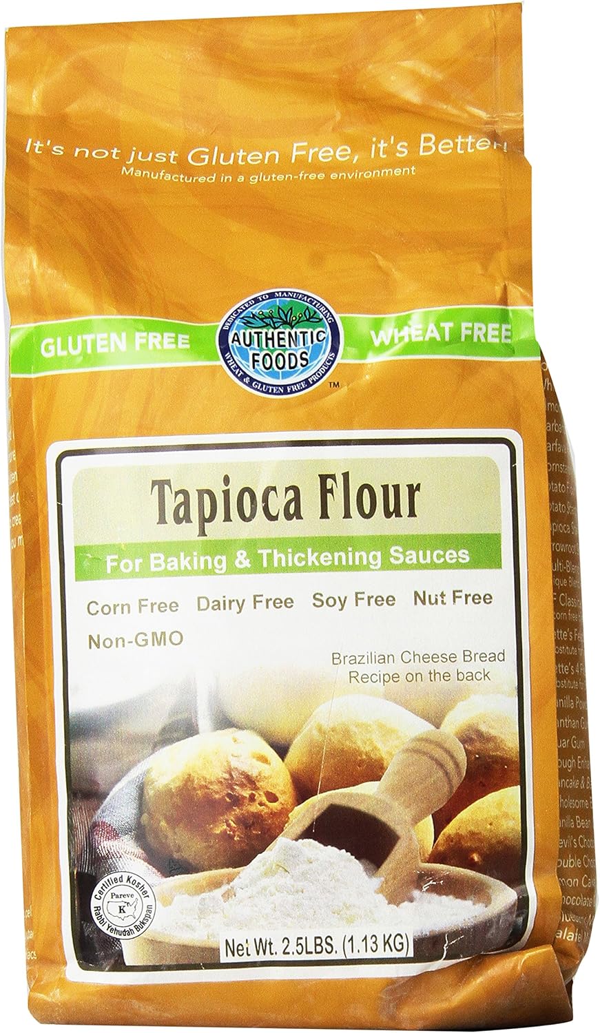 Authentic Foods Tapioca Flour 2.5lb 2 Pack