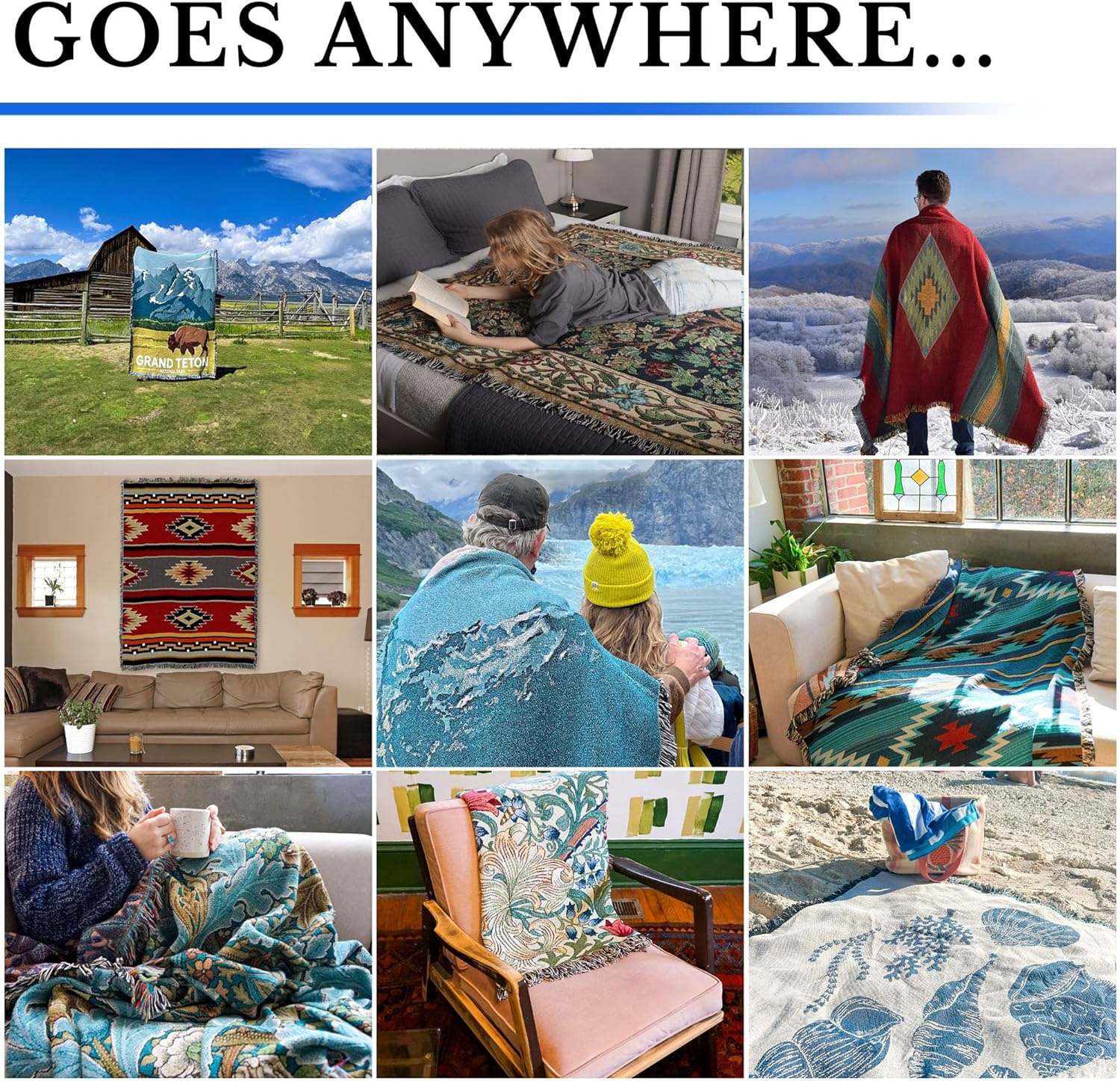 Pure Country Weavers US Army -Military Service Mark Seal Blanket Eagle - Gift Military Tapestry Throw Woven from Cotton - Made in the USA (72x54)