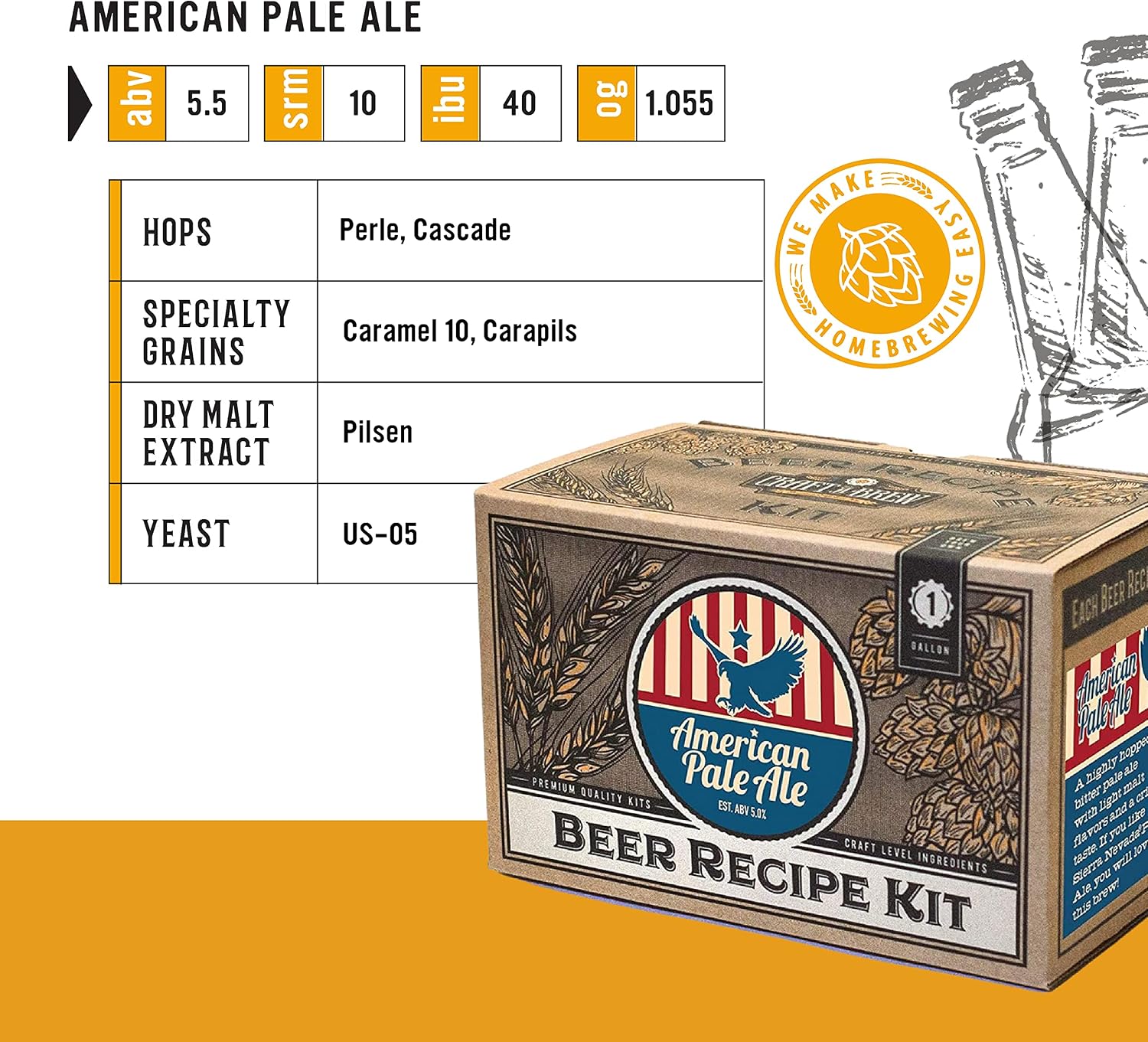 Craft A Brew Recipe Kit - Oktoberfest Ale Refill - 1 Gallon - Ingredients for Home Brewing Beer