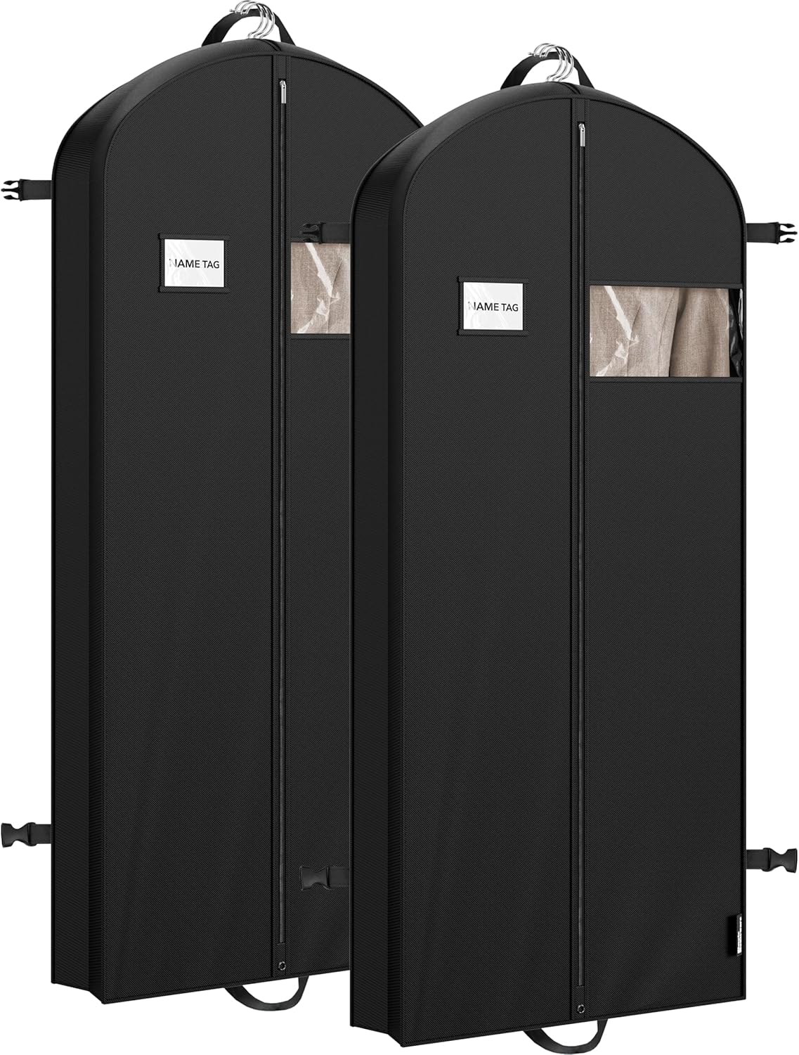 Simple Houseware 43" Travel Garment Bag with Pockets, Heavy Duty Suit Bag