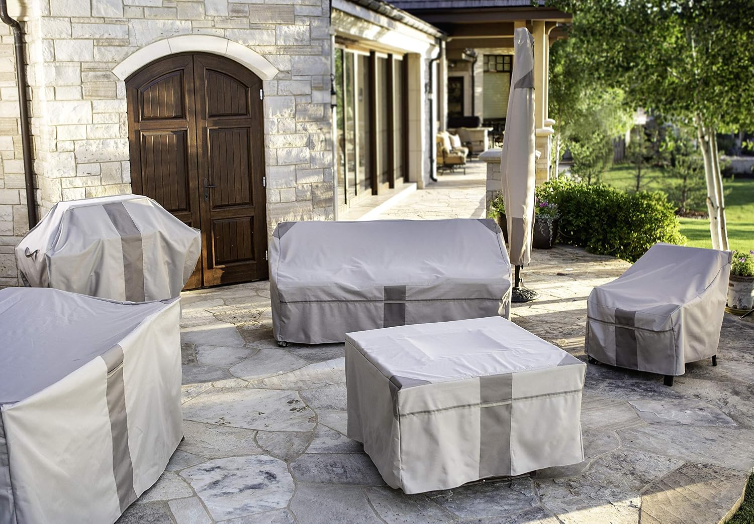Modern Leisure Monterey Patio Lounge/Swivel Chair Cover - Weather-Resistant Fabric - Outdoor Furniture Protection Perfect for Patio, Deck
