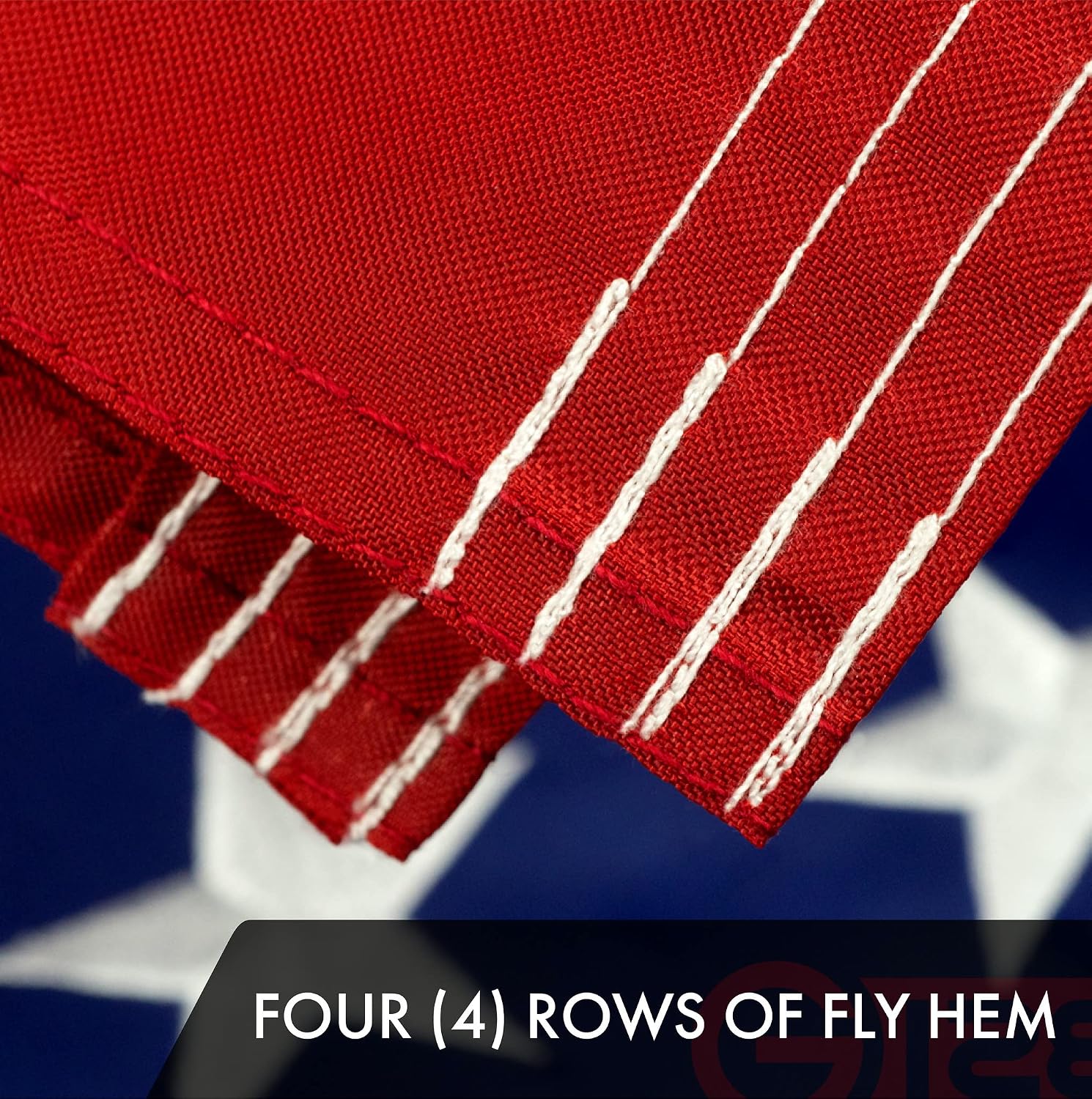 G128 American USA Flag | 5x8 Ft | ToughWeave Series Embroidered 300D Polyester | Country Flag, Embroidered Stars, Sewn Stripes, Indoor/Outdoor, Brass Grommets