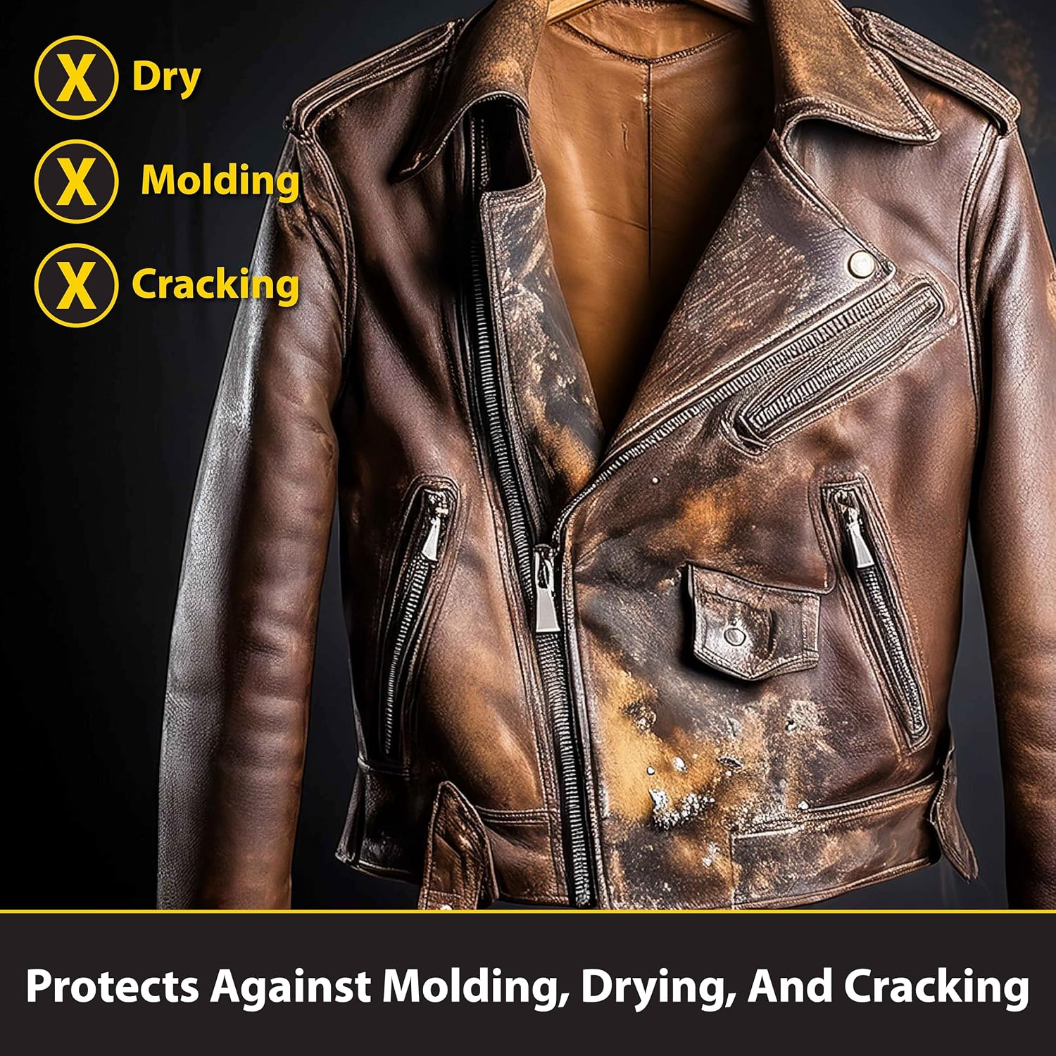 Fiebing's Leather Cleaner & Conditioner (8 oz) - All Purpose Wax-Free Color Safe Formula Protects & Strengthens All Leather - Prevents Molding