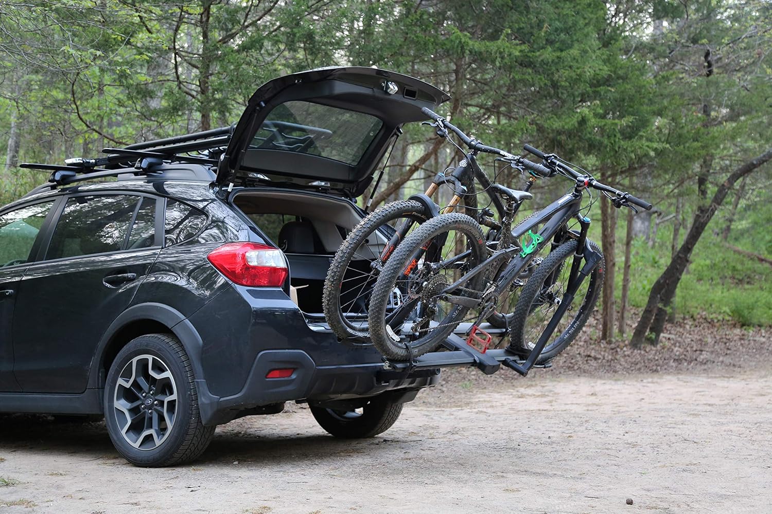 Kuat NV Base 2.0 Hitch-Mounted 2-Bike Rack | Mountain, Road, Gravel Bike, or E-Bike Compatible, No-Tool Install, Pivot System, All-Metal Robust Construction
