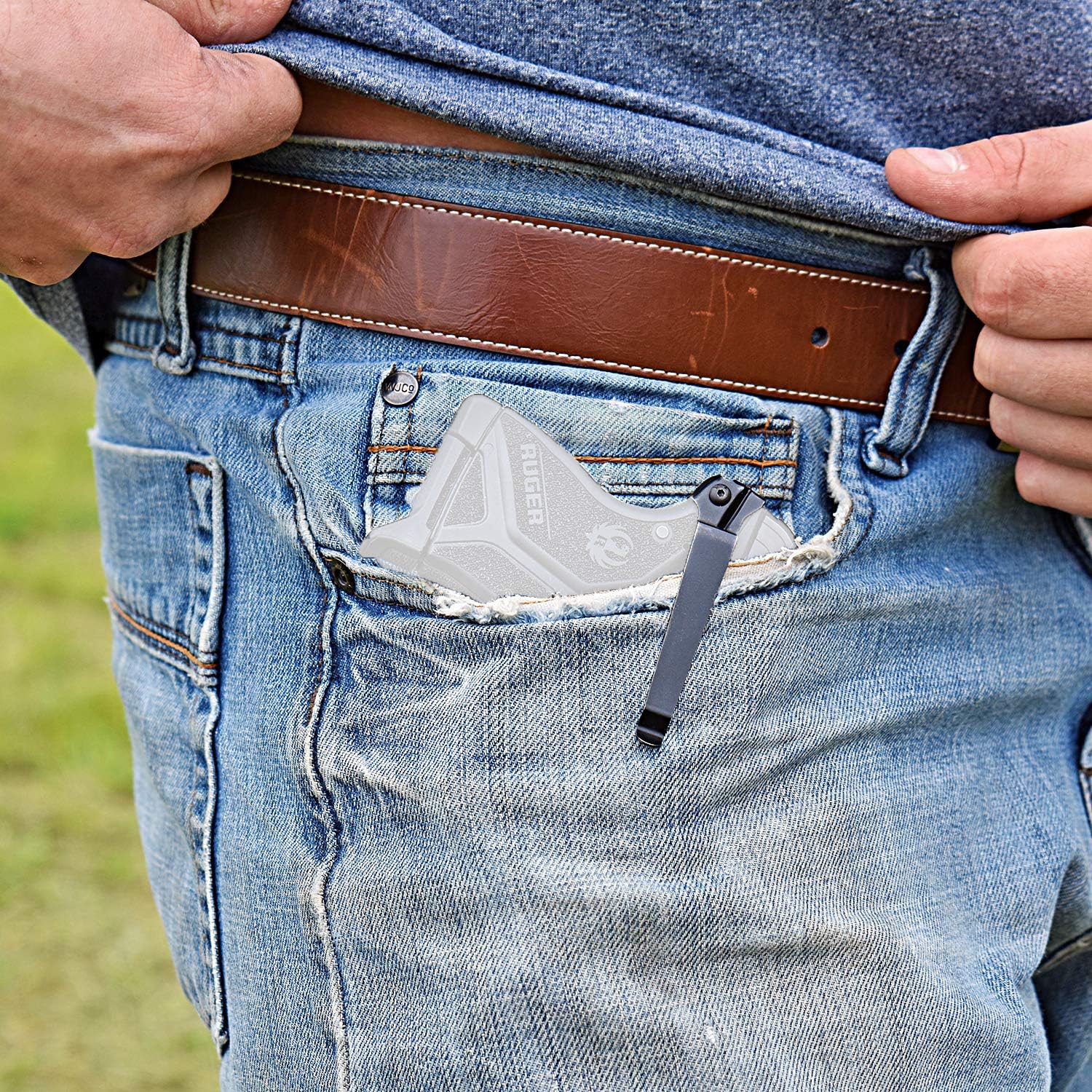 ClipDraw Gun Clip, Low Profile Slim Concealed Carry Easy Install American Made