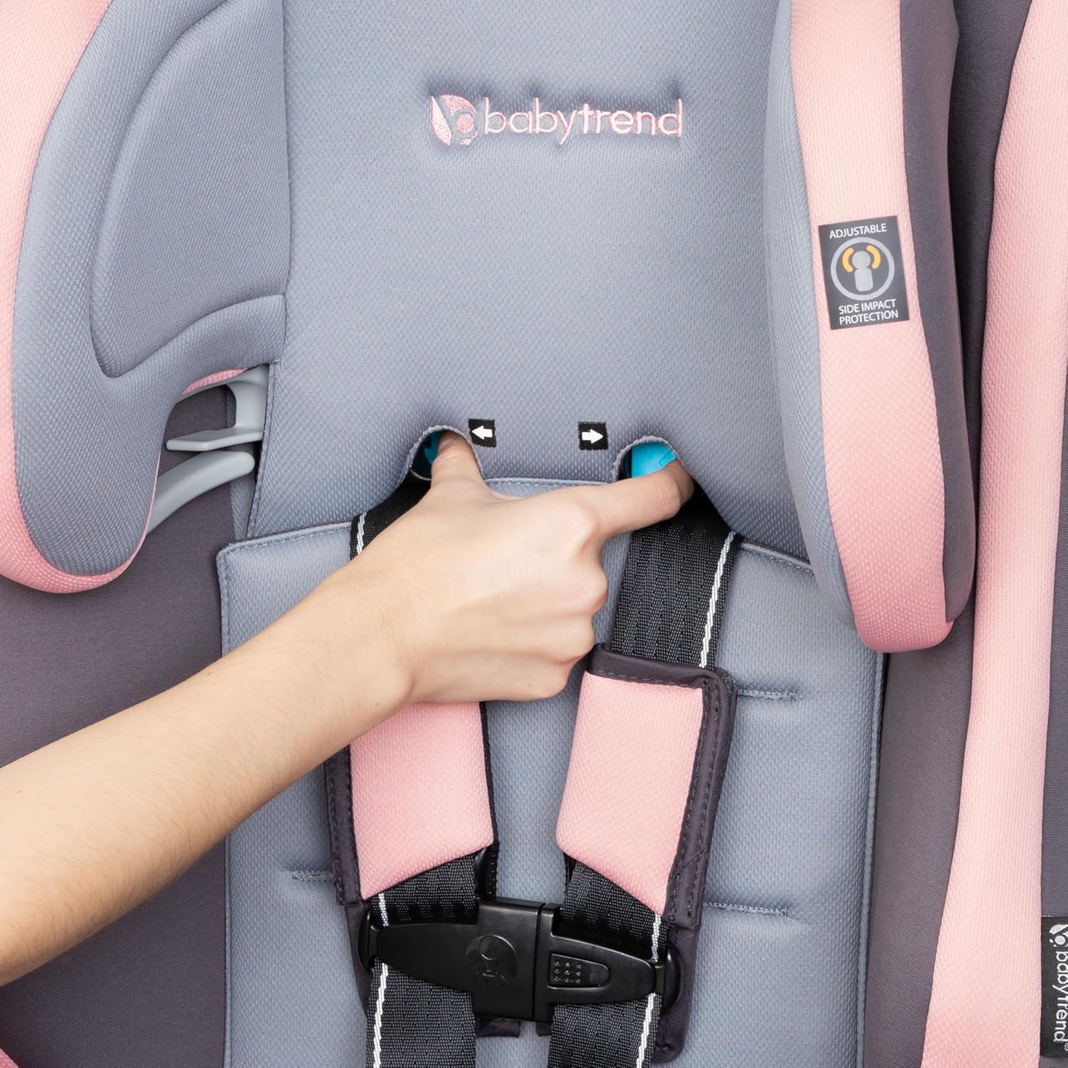 Baby Trend Cover Me™ 4-in-1 Convertible Car Seat, Vespa – Built-in Canopy, 4-Stage Growth System, Plush Comfort Padding, Multi-Position Recline