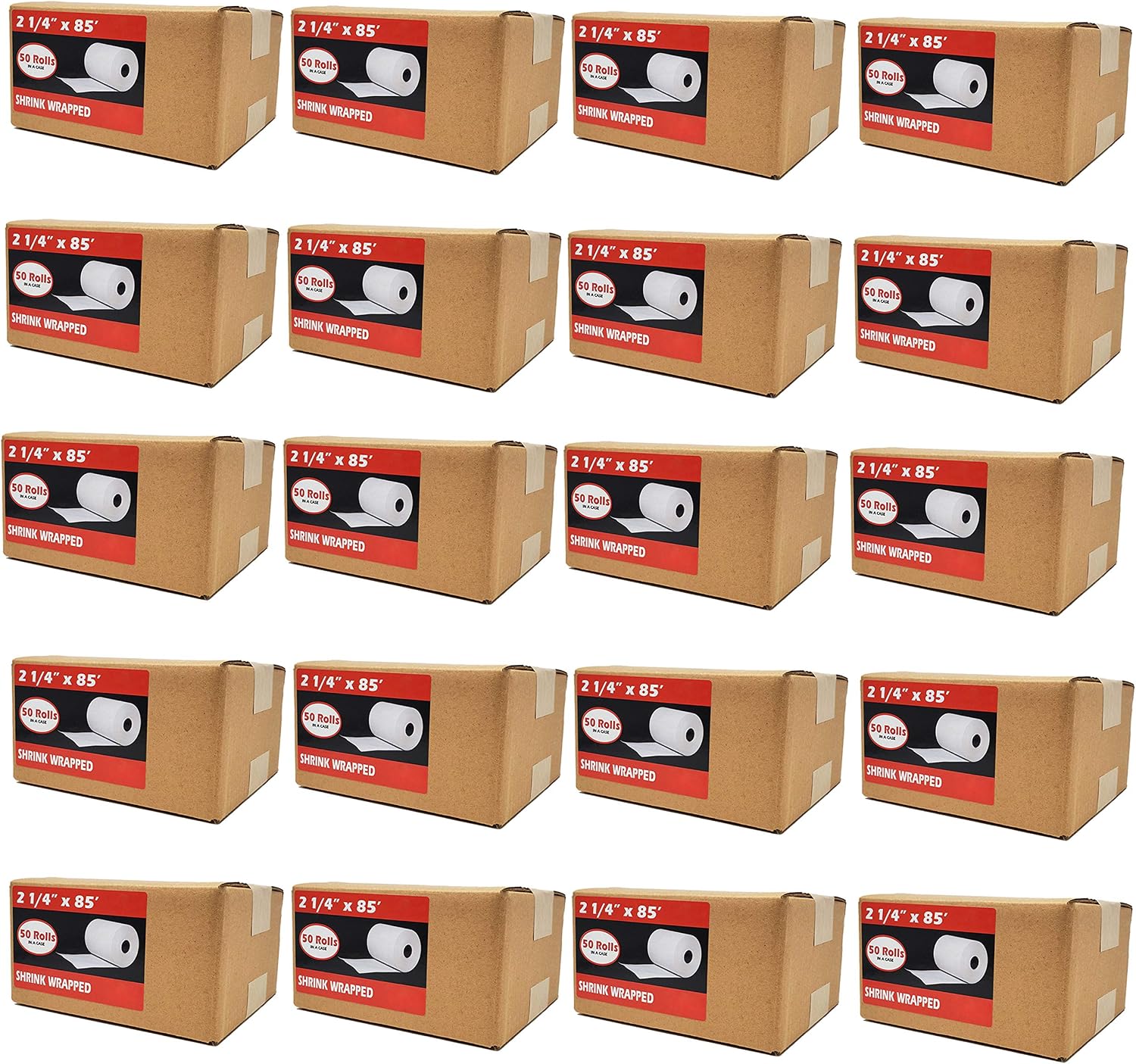 (50 Rolls) 3 1/8 x 230 Thermal Paper Receipt Rolls (55 GSM Premium Quality German Paper) Fits All POS Cash Registers BPA Free - BuyRegisterRolls