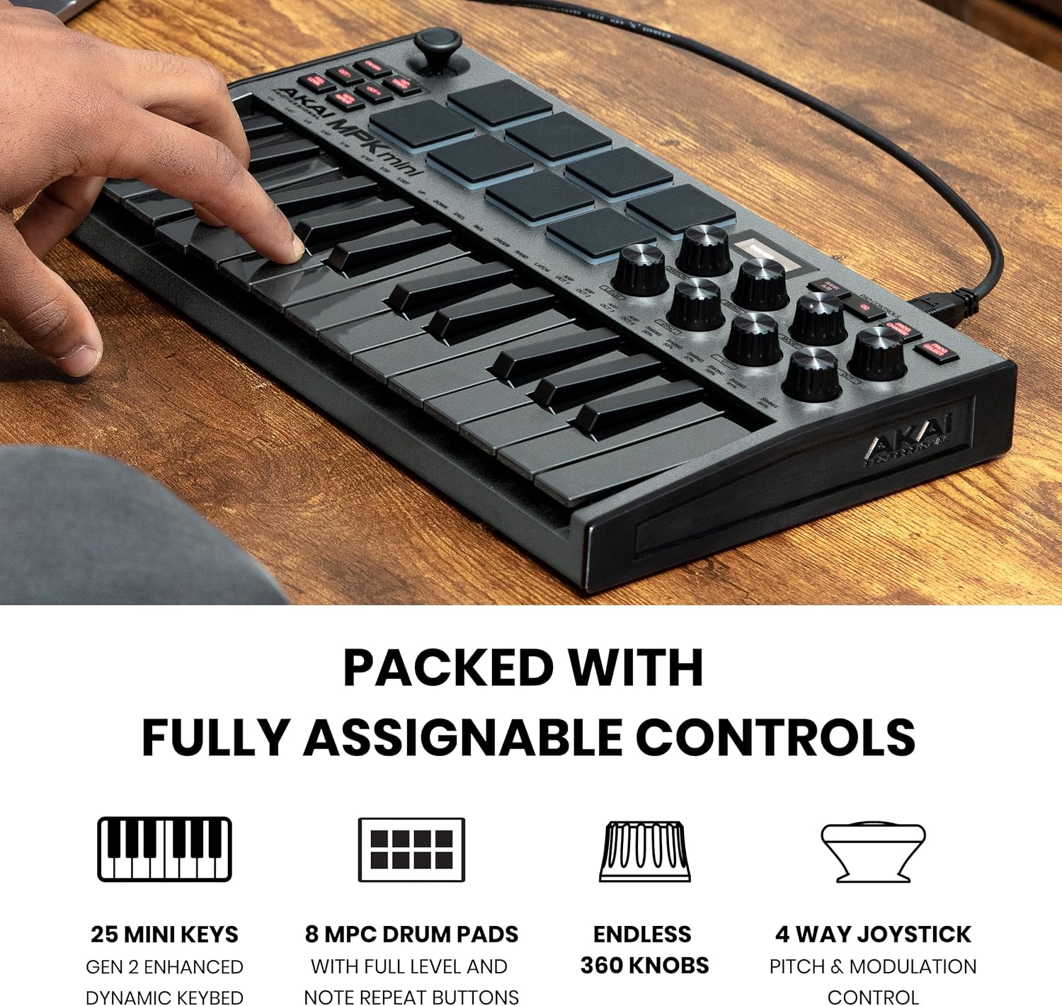 Akai Professional MPK Mini MK3 25-Key USB MIDI Keyboard Controller