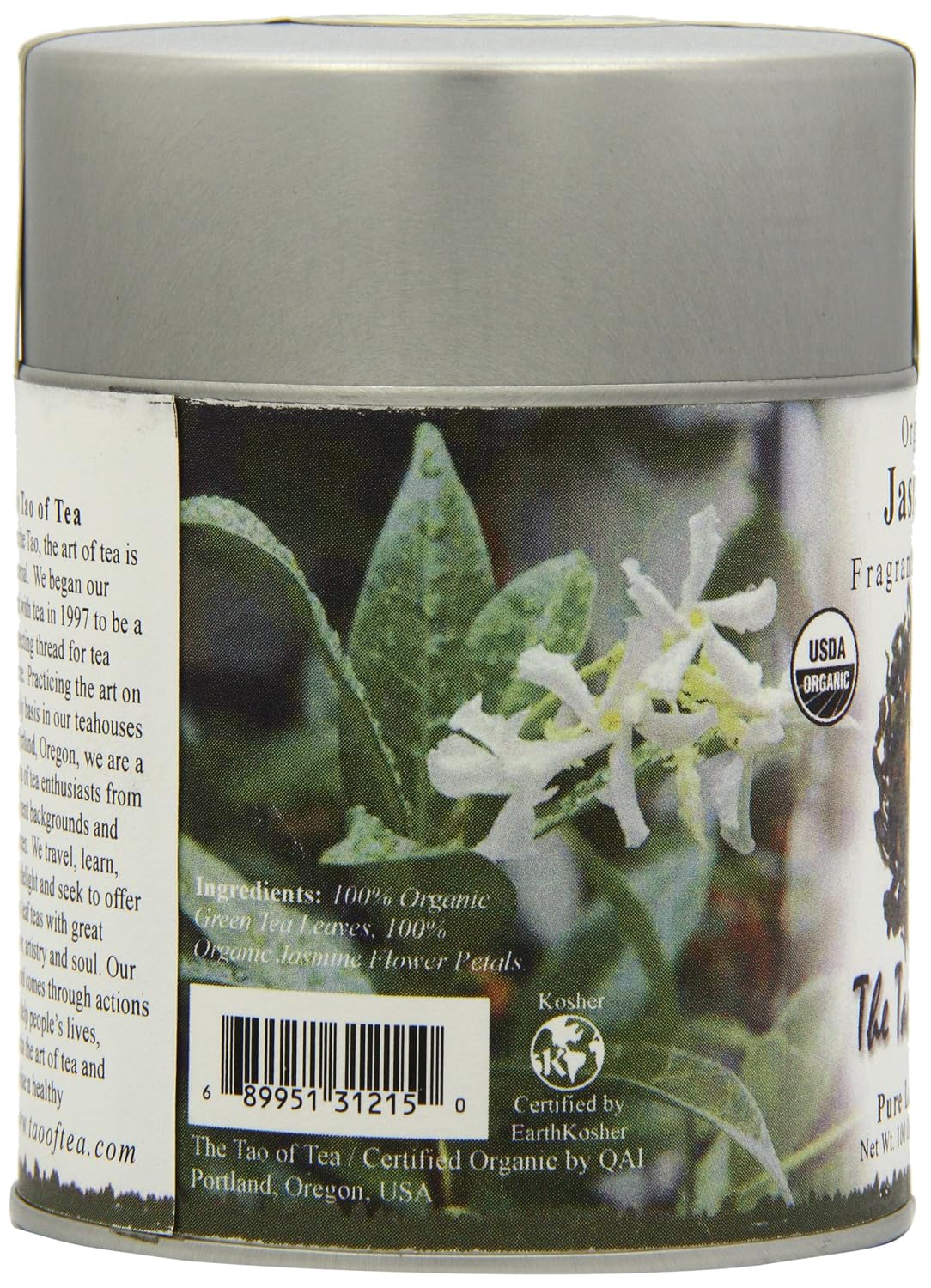The Tao of Tea, Pearl Green Tea, Loose Leaf, 4.0 Ounce Tin