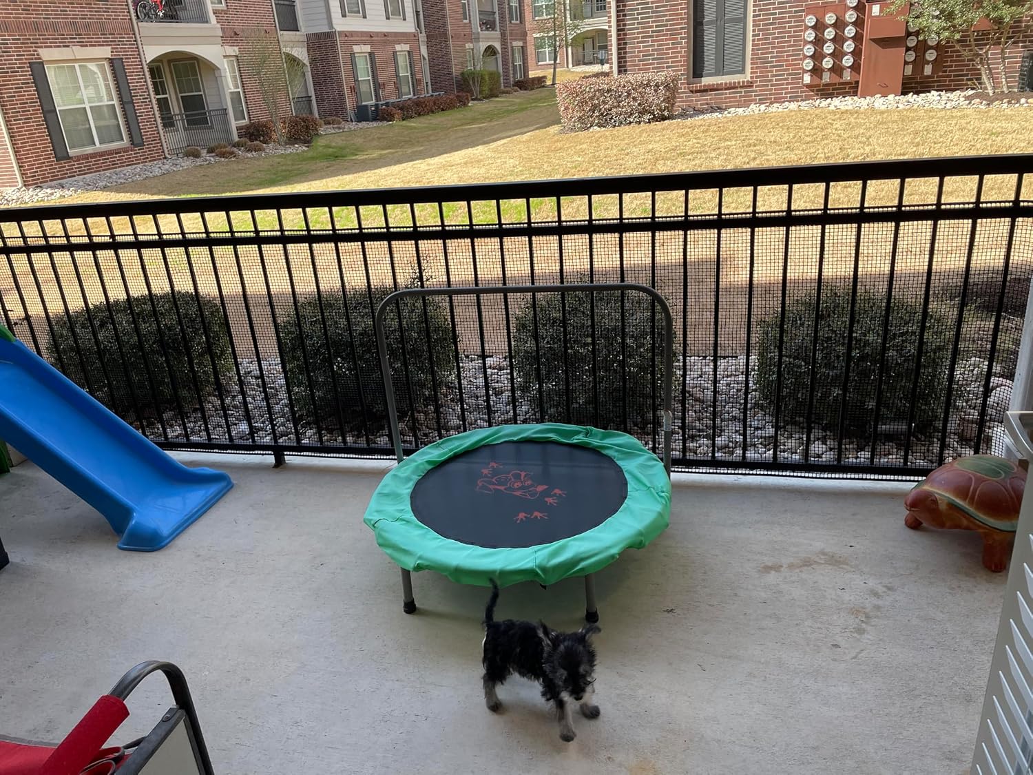 KidKusion Heavy Duty Deck Guard, Black - 10' L x 3' H | Made in USA, Indoor/Outdoor Balcony and Stairway Deck Rail Safety Net, Child Safety