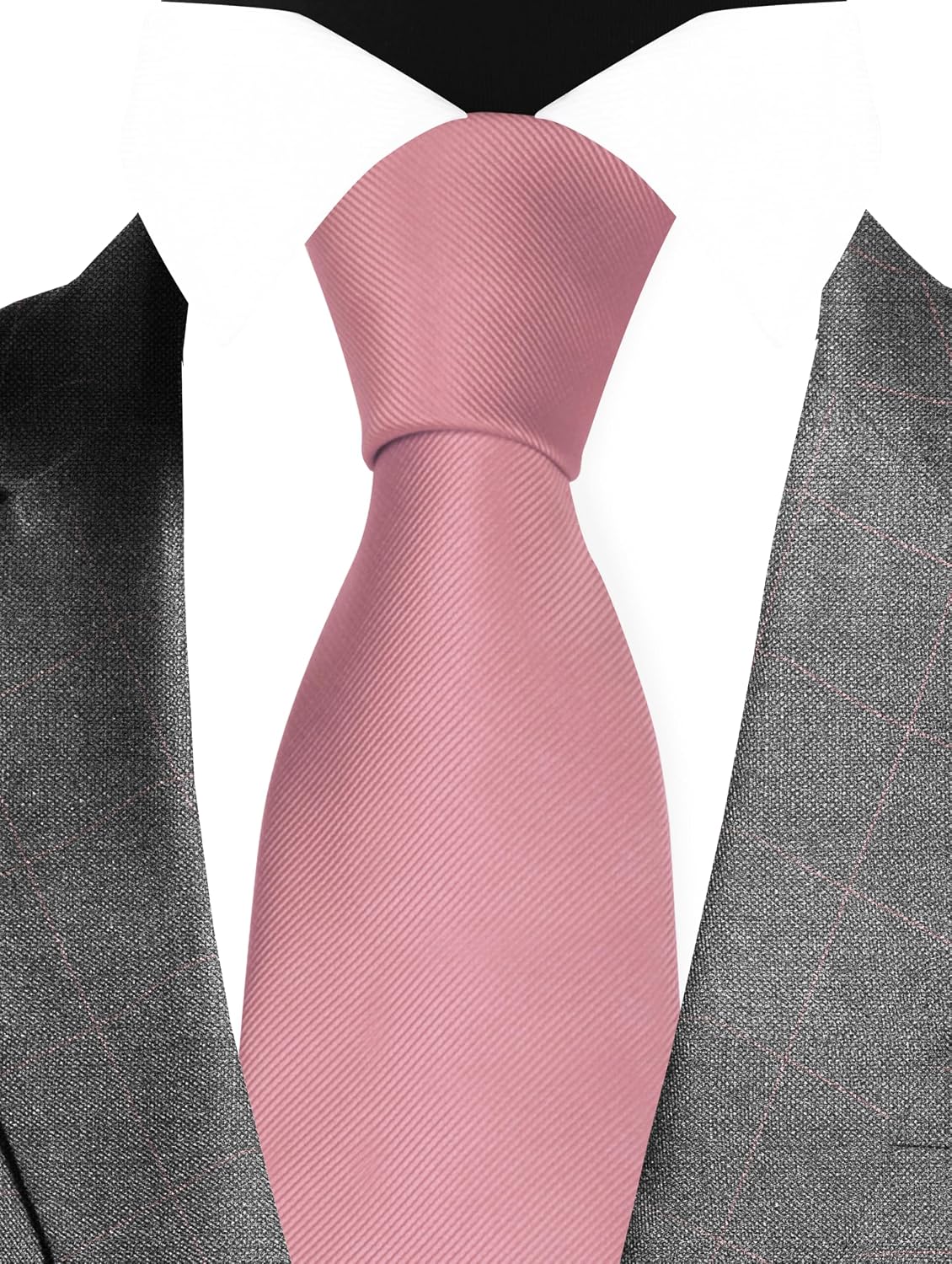 GUSLESON Classic New 3.15"（8cm） Men's Solid Color Necktie Wedding Business Tie + Gift Box