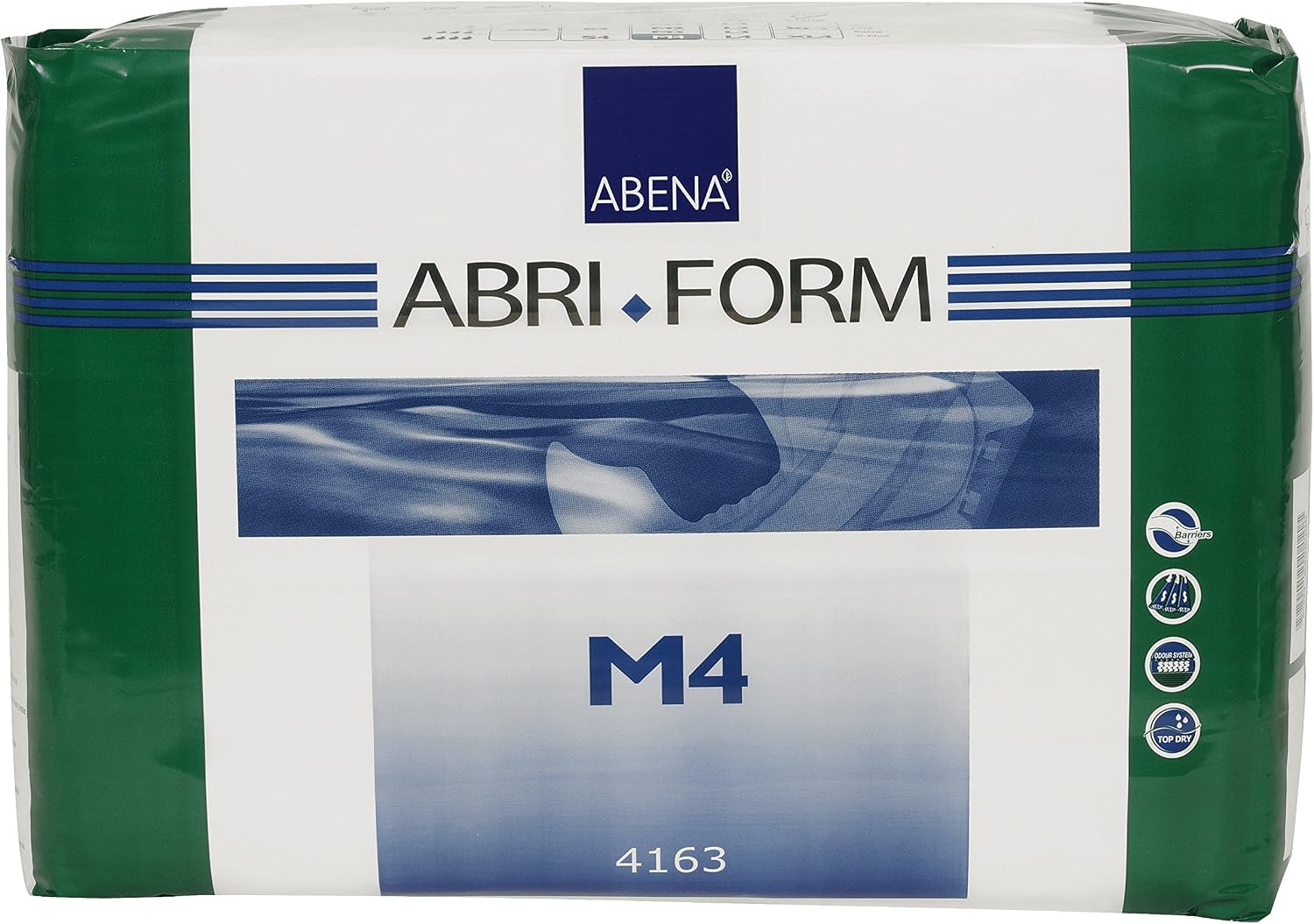 Abena Abri-Form Comfort Plastic-Backed Briefs, Level 4, (Medium To Large Sizes) Medium, 14 Count | Disposable