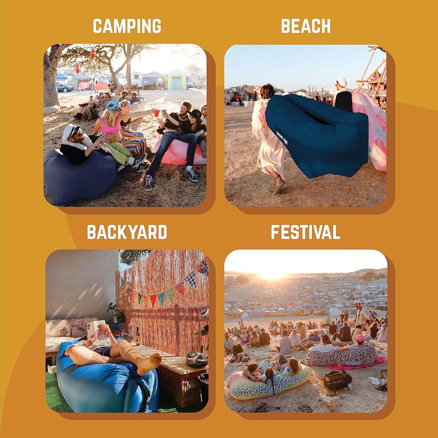 Chillbo Shwaggins, Inflatable Beach Lounger, Inflatable couches