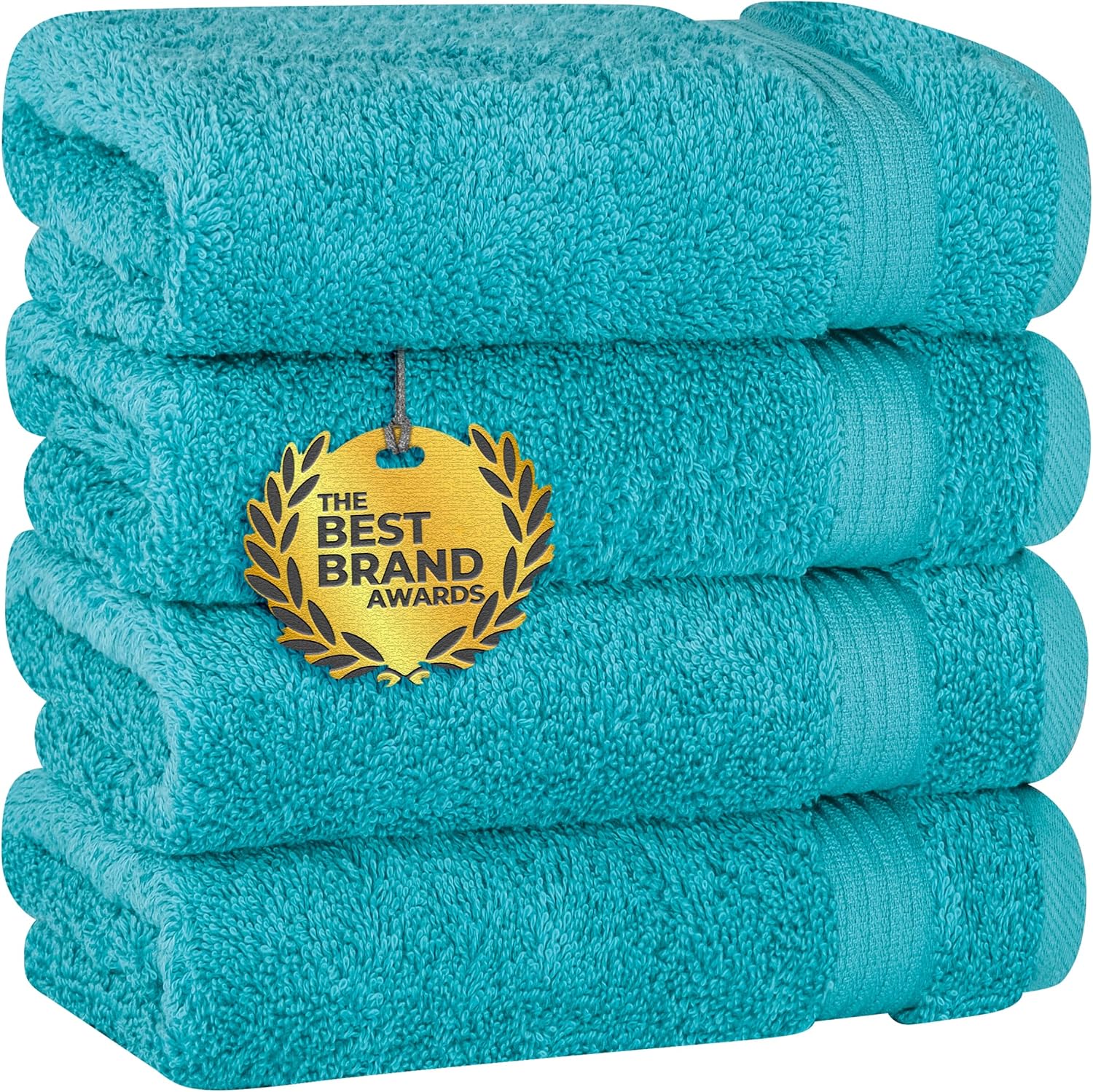 Cotton Paradise Towel Set of 6, 2 Bath Towels, 2 Hand Towels and 2 Washcloths Towels for Bathroom Sets, Smoke Gray