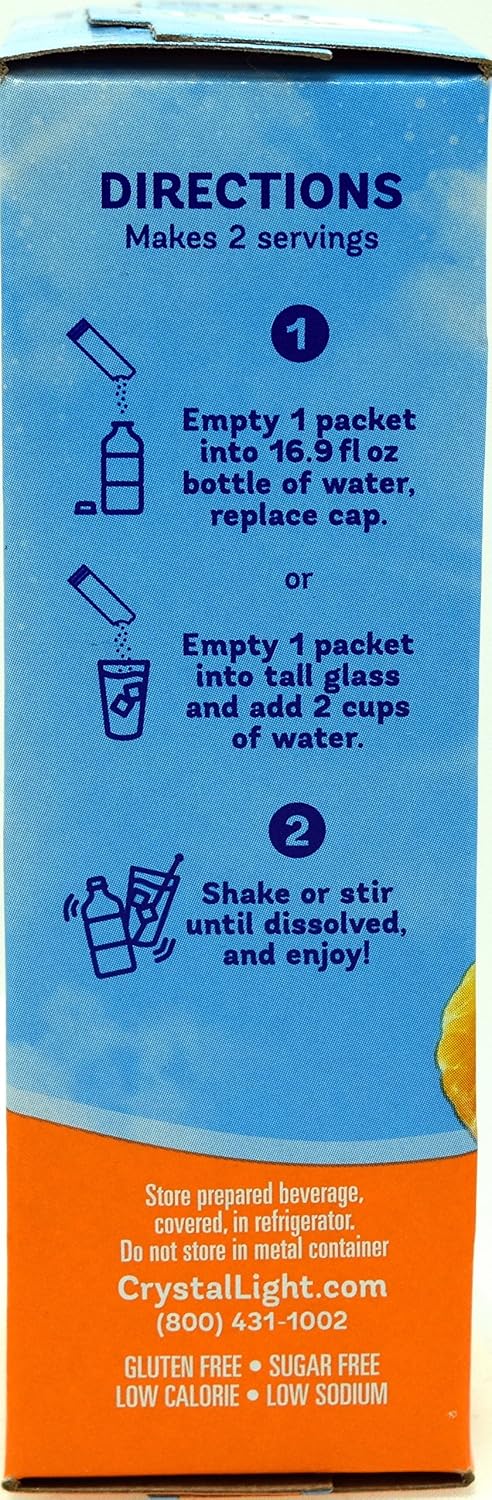 Crystal Light Powdered Drink Mix, 120 On-the-Go Pkts, Wild Strawberry