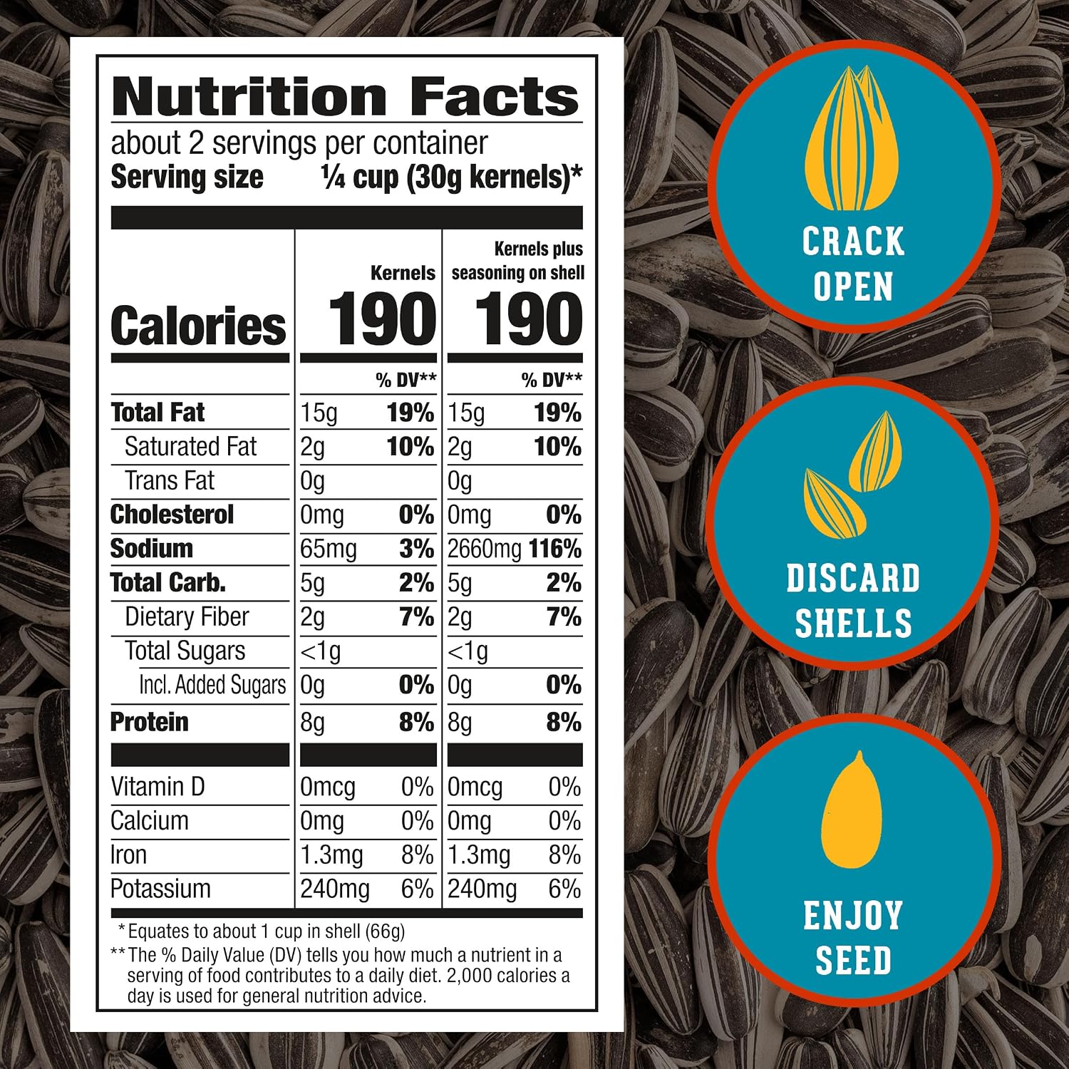 DAVID Jumbo Sunflower Seeds, Ranch Flavor, 5.25 oz.