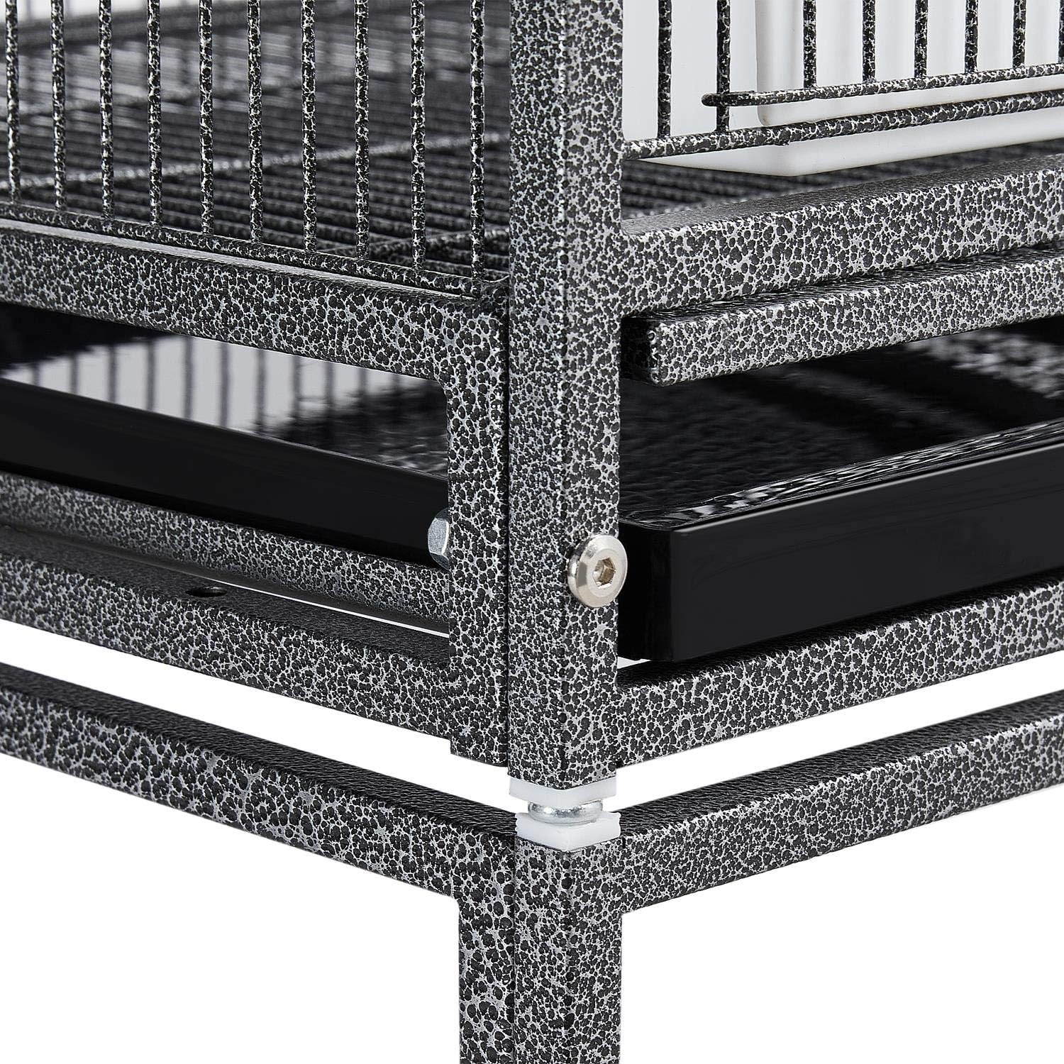 Yaheetech 41.5" Stackable Divided Breeder Breeding Parakeet Bird Cage for Canaries Cockatiels Lovebirds Finches Budgies Small Parrots with Rolling