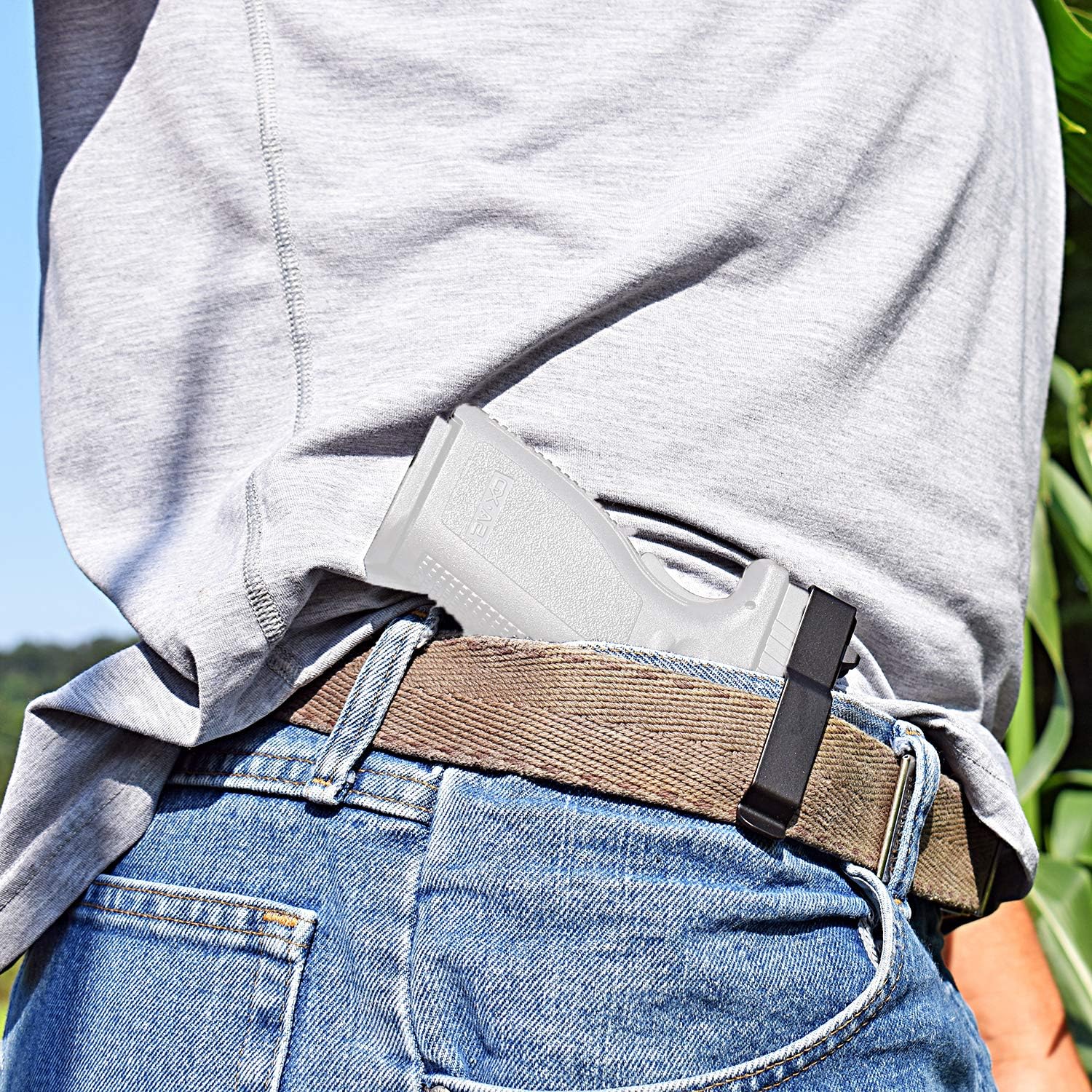 ClipDraw Gun Clip, Low Profile Slim Concealed Carry Easy Install American Made