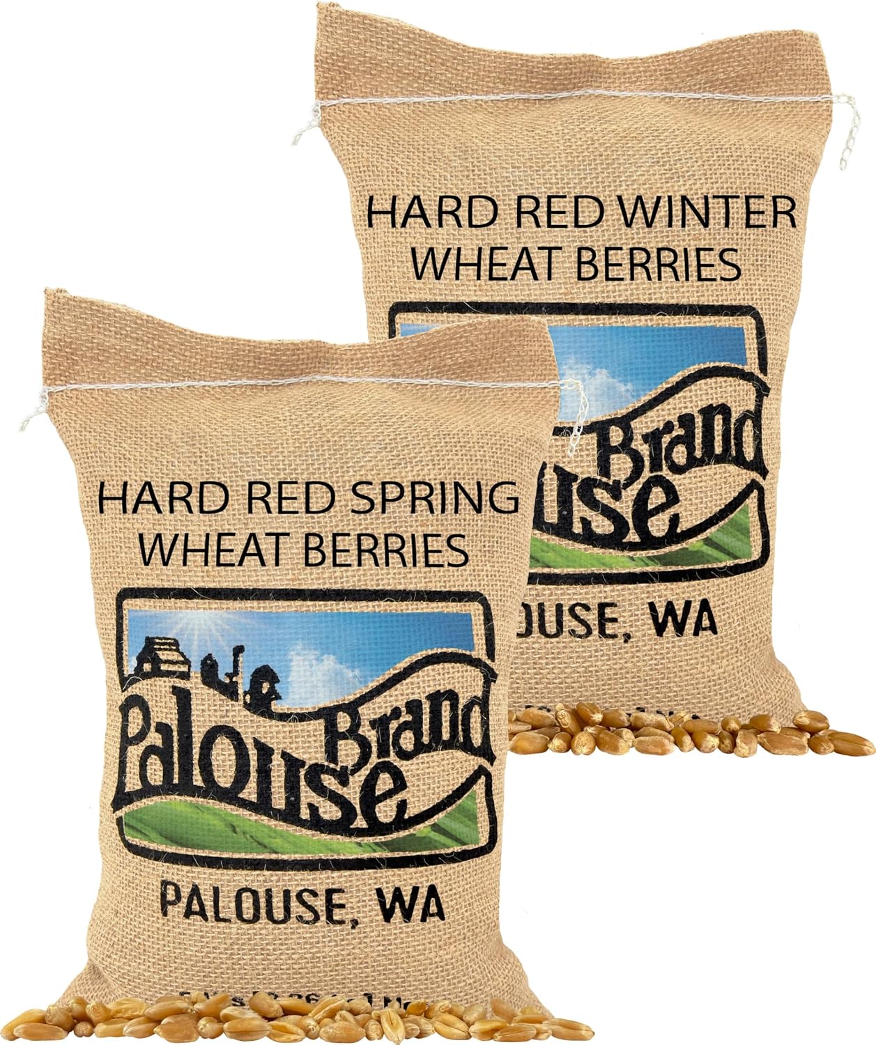 Palouse Brand Certified Glyphosate Residue Free Hard Red Spring Wheat Berries | 5 LBS | 100% Non-Irradiated | Certified Kosher Parve | USA Grown | Non-GMO Project Verified