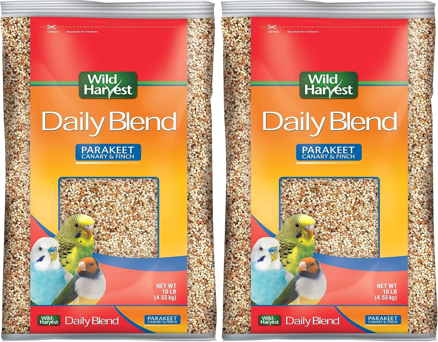 Wild Harvest Daily Blend Nutrition Diet Parakeet, Canary And Finch, Bird Food, 5 Pounds