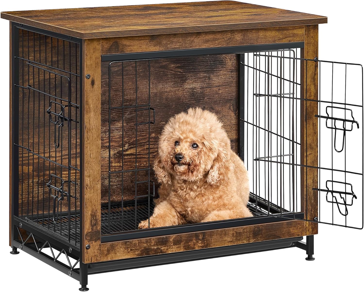 Feandrea 27.2" Dog Crate Furniture, Indoor Dog Kennel Side End Table