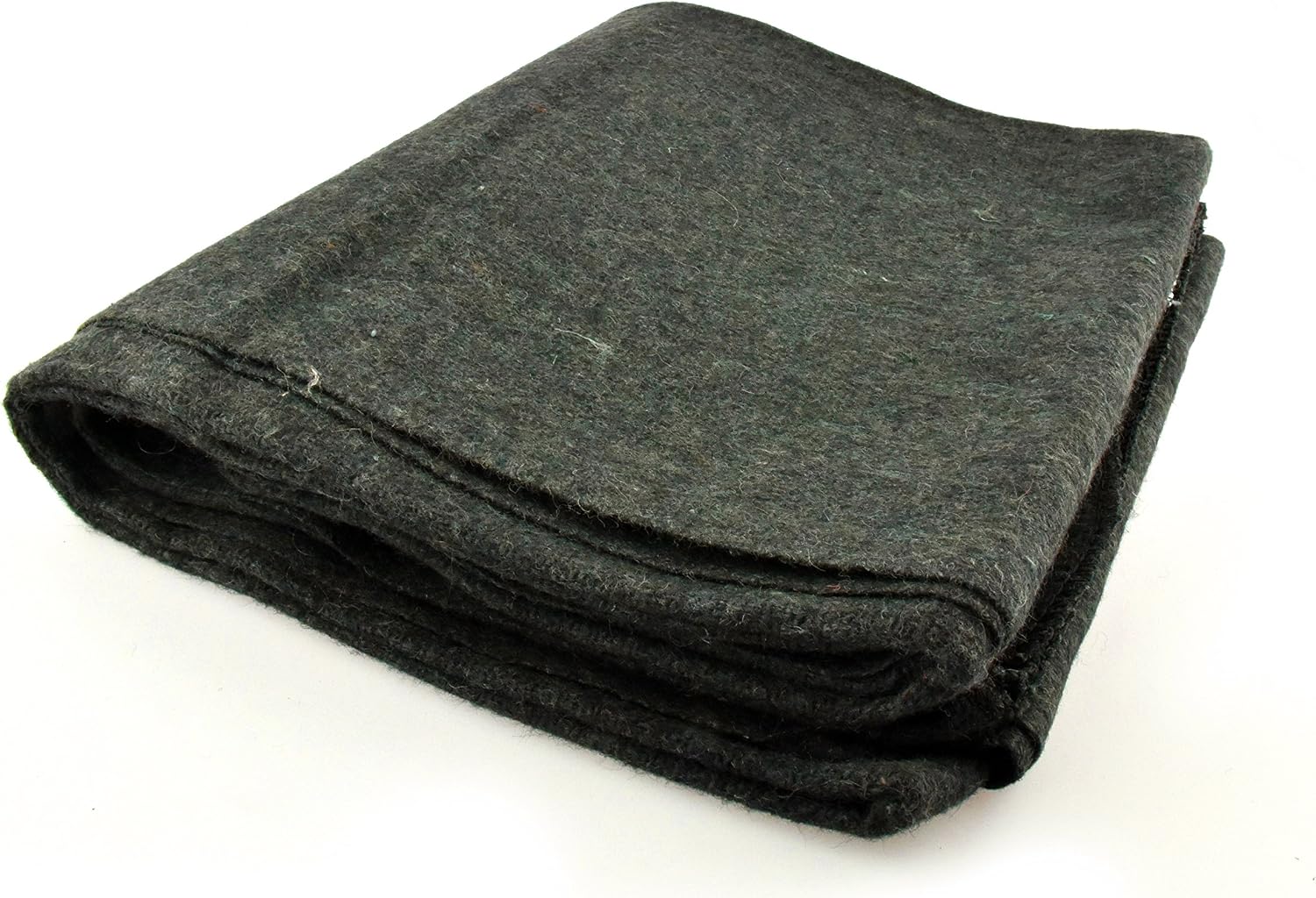 SE 51"x 80" Multipurpose Gray Wool Blanket - 50% Wool, Lightweight 2 lb, Zippered Bag Included - Ideal for Camping, Hiking, Emergency Survival