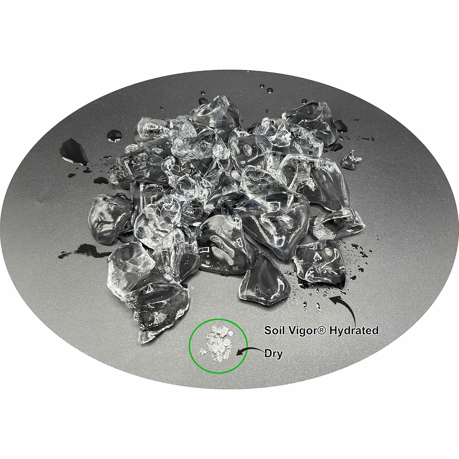 5 Pounds Soilmoisture Trap Super Absorbent Hydro Gel Granules Polymer with Humic Acid; Soil Vigor (Tm)