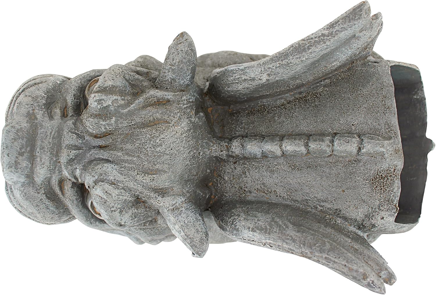 Design Toscano Roland the Gothic Gargoyle Gutter Guardian Rain Downspout Extension Outdoor Statue, 10 Inch Long, Cast Stone Resin, Grey Stone Finish