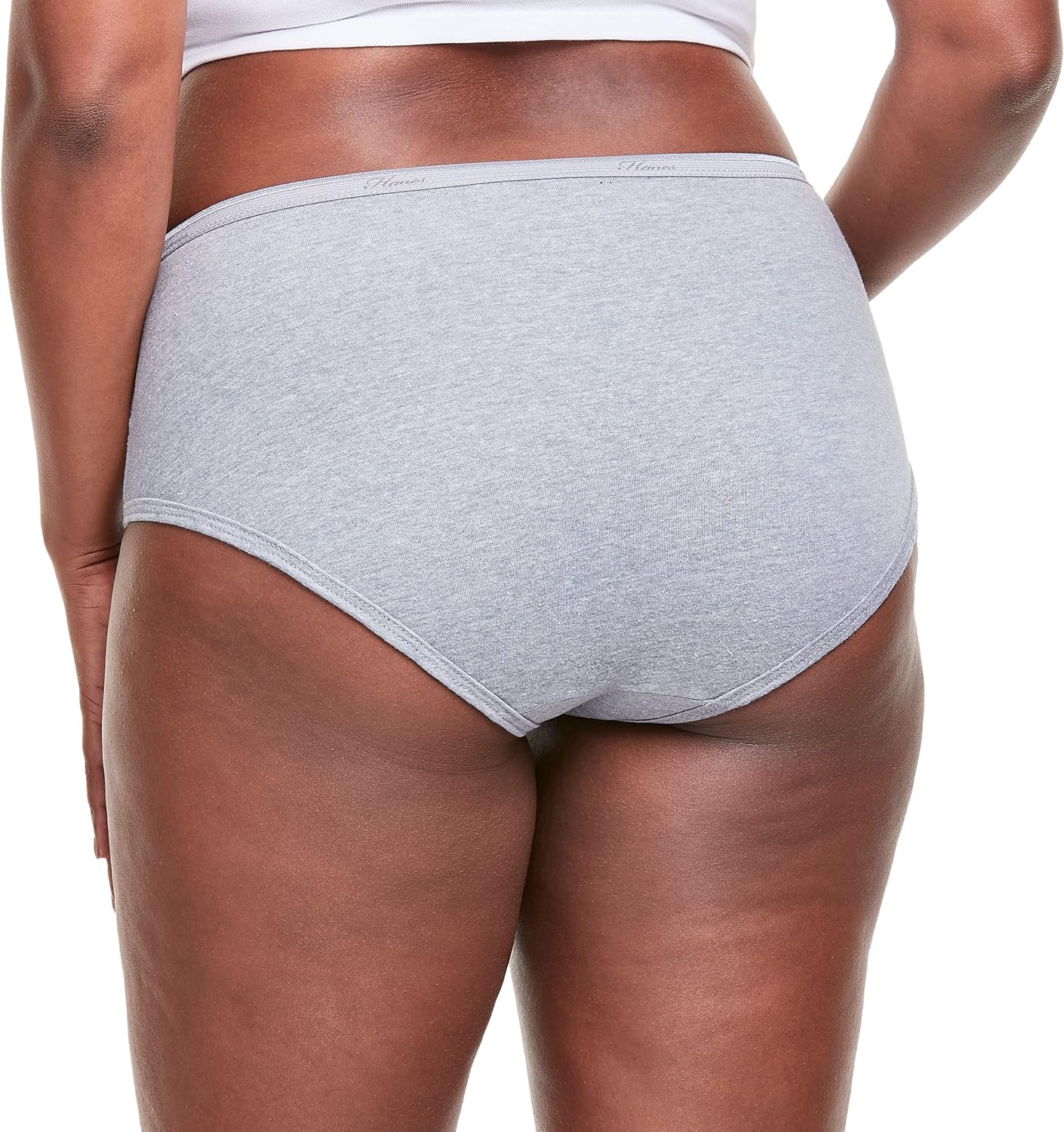 Hanes women's Hi-Cut Panties Pack, Lightweight Cotton Hi-Cuts, 6-Pack (Retired, Colors May Vary)