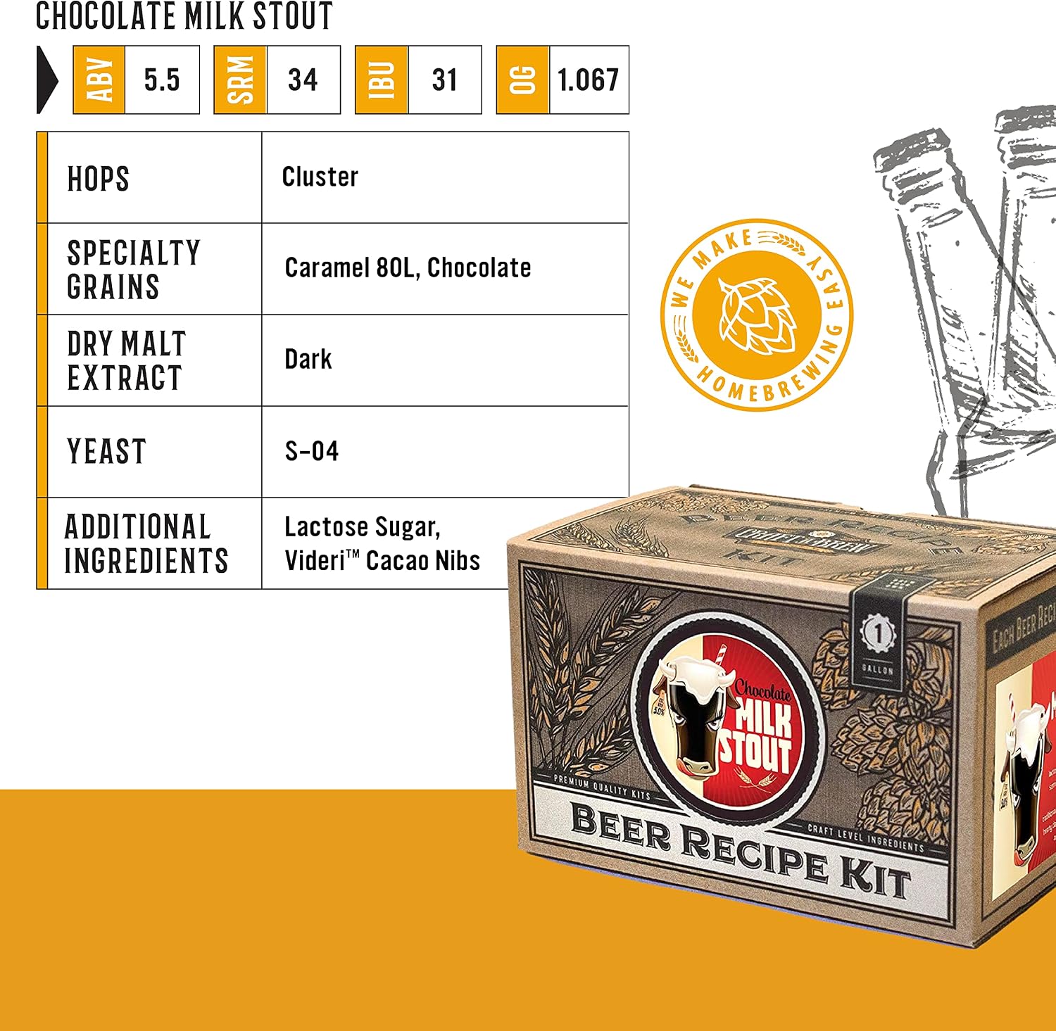 Craft A Brew Recipe Kit - Oktoberfest Ale Refill - 1 Gallon - Ingredients for Home Brewing Beer