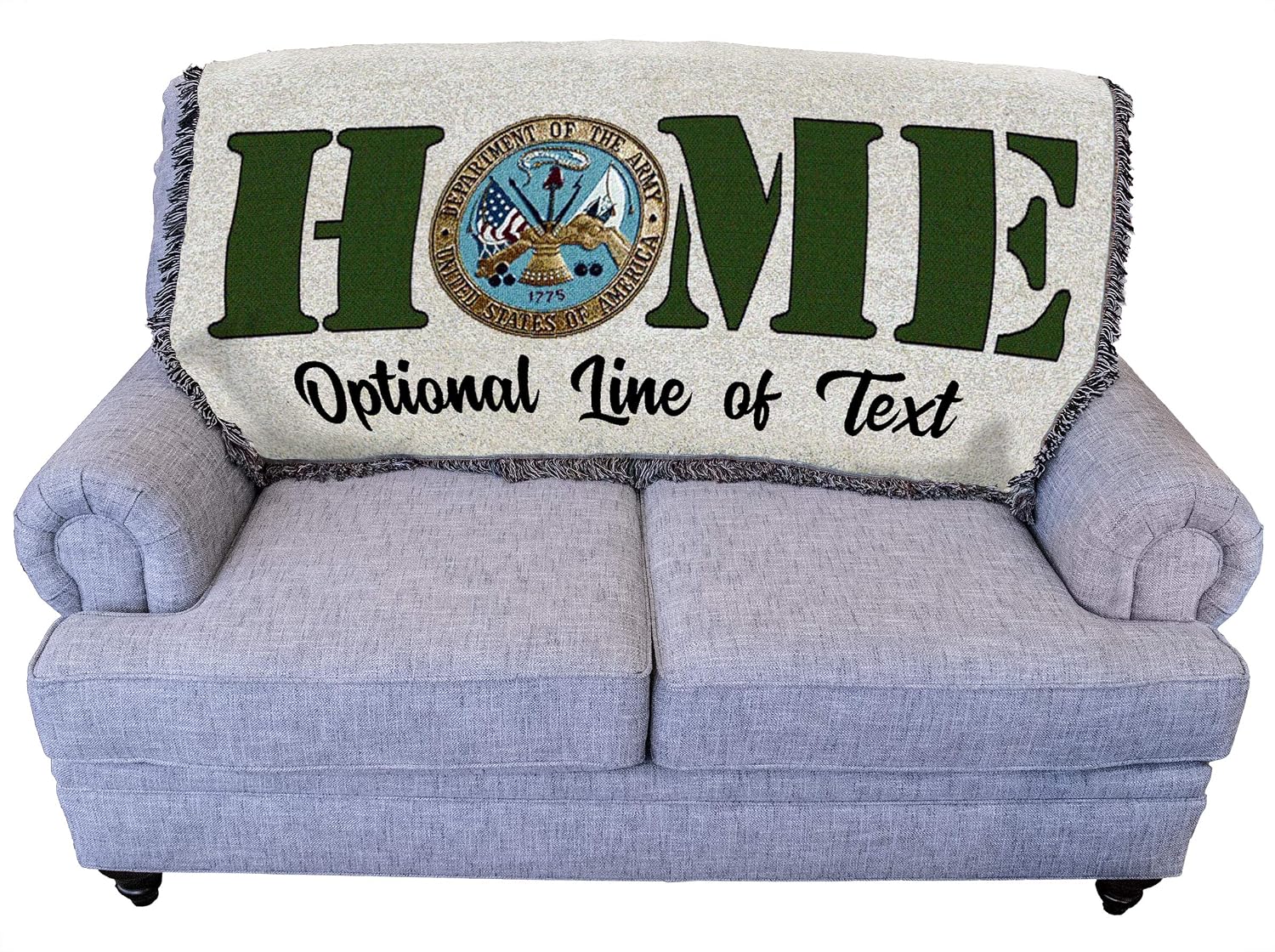 Pure Country Weavers US Army -Military Service Mark Seal Blanket Eagle - Gift Military Tapestry Throw Woven from Cotton - Made in the USA (72x54)