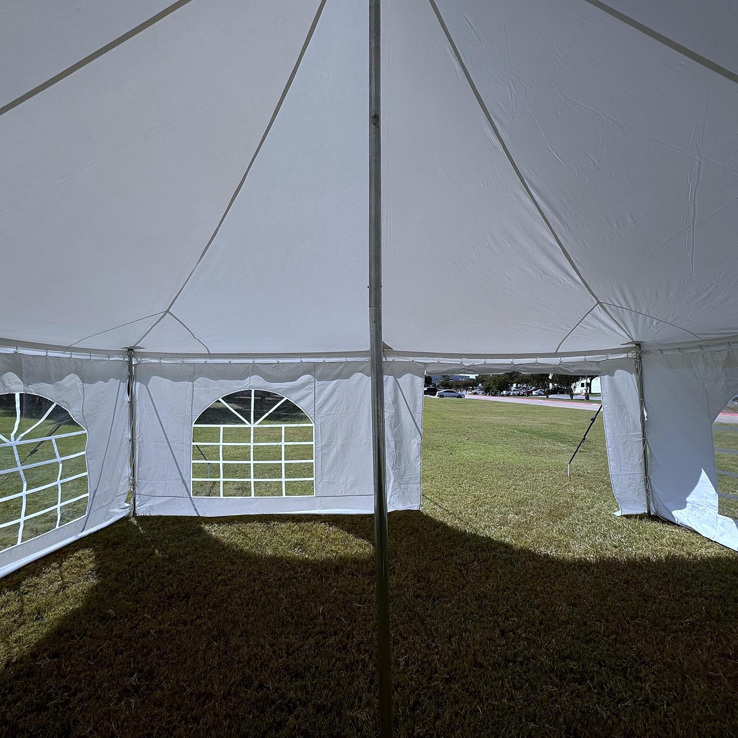 DELTA 40x20 PVC Pole Tent Outdoor Party Canopy with Free Bags,Fire Retardant