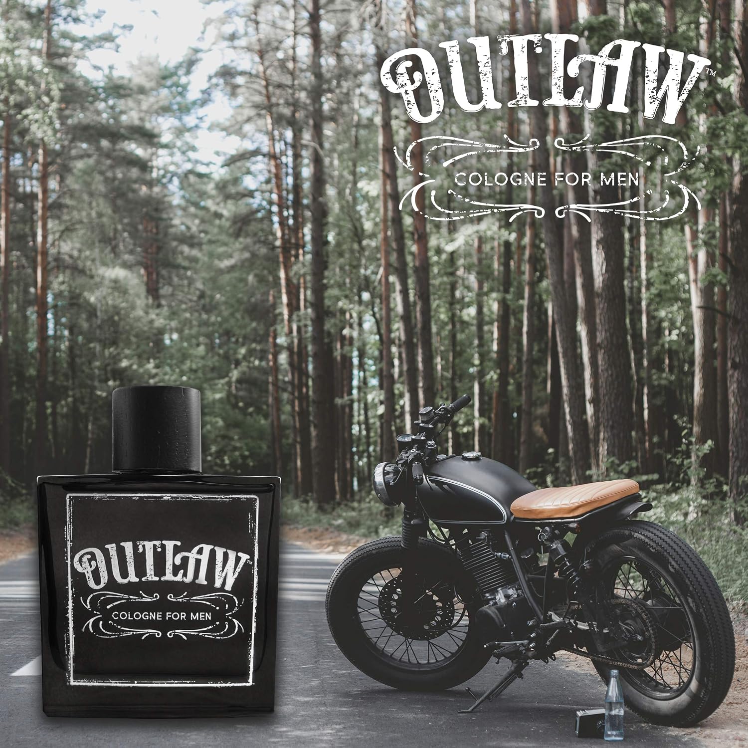 Tru Western Outlaw Men’s Cologne - Refreshing Bergamot, Lavender and Fir Balsam for a Sensual Aroma - 3.4 fl oz