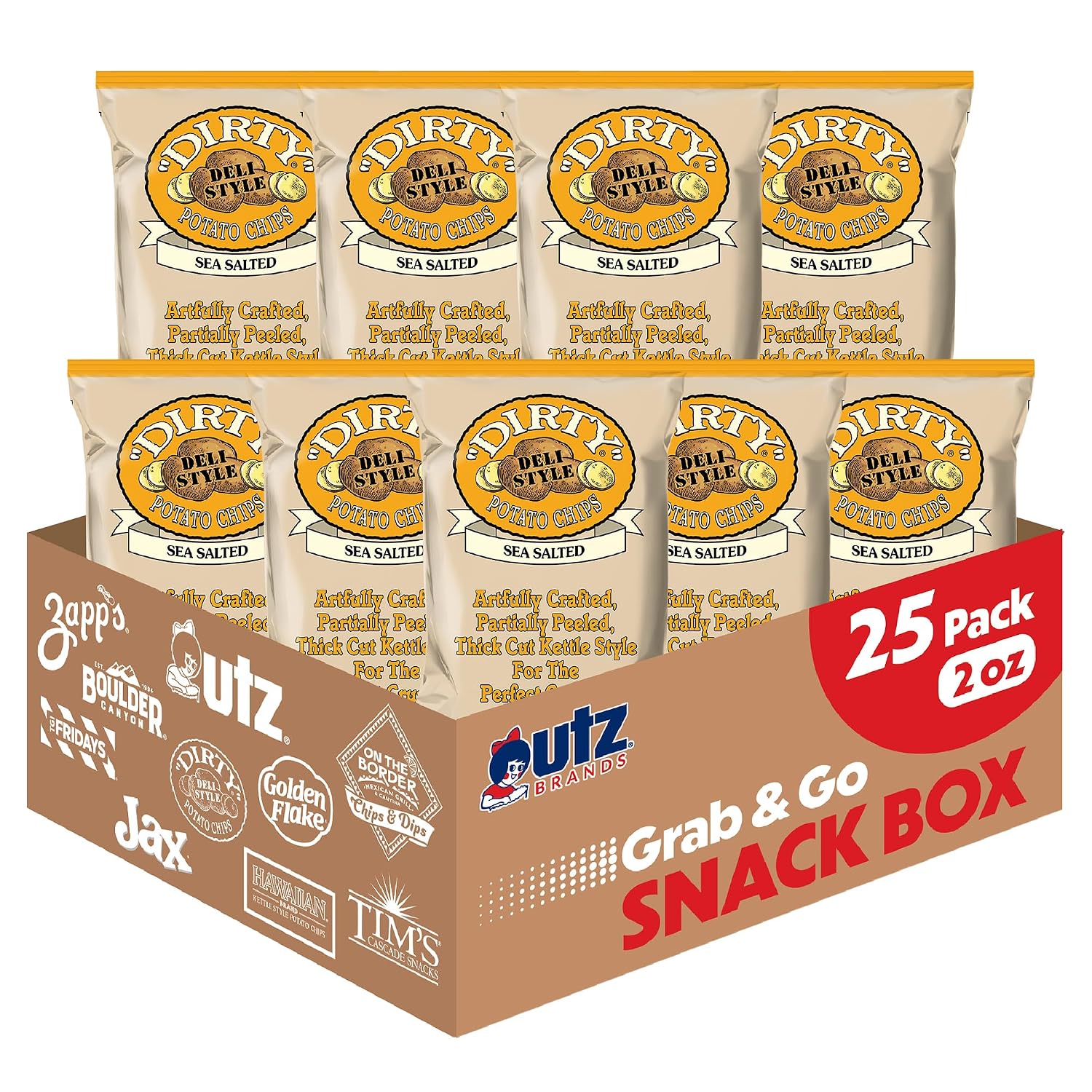 Dirty Chips Jalapeno Heat, 2-Ounce (Pack of 25)