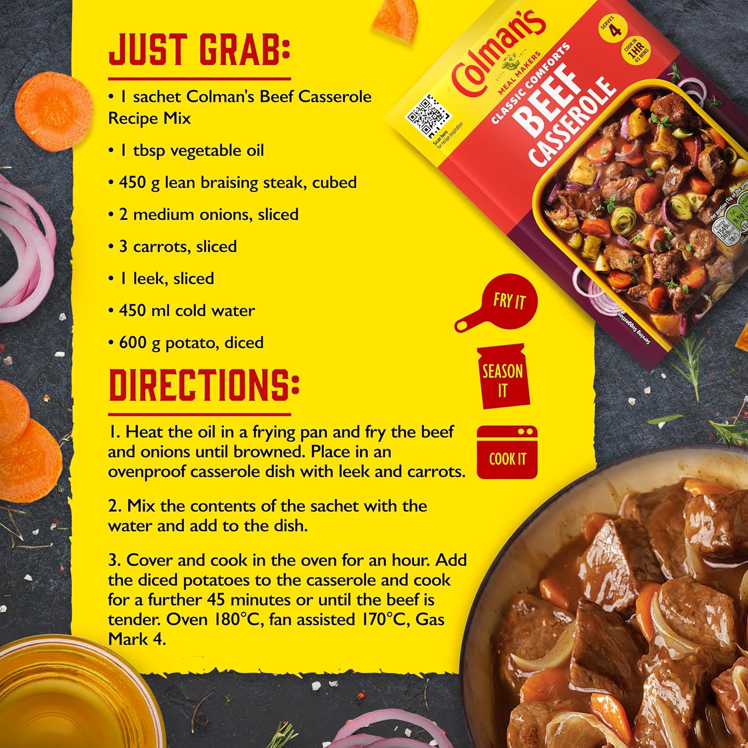 Colman's Beef Casserole Mix, 40 g