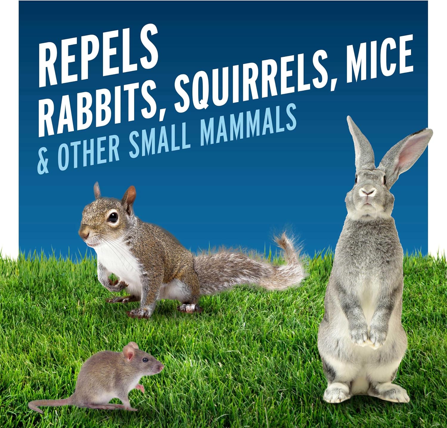 Liquid Fence All-Purpose Animal Repellent Granular 2 Pounds, Repels Rabbits, Squirrels, Mice And Other Small Mammals