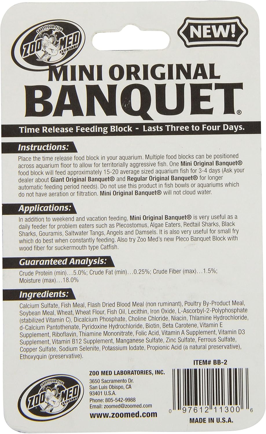 Zoo Med Banquet Block Feeder, 50-Count, Giant Size