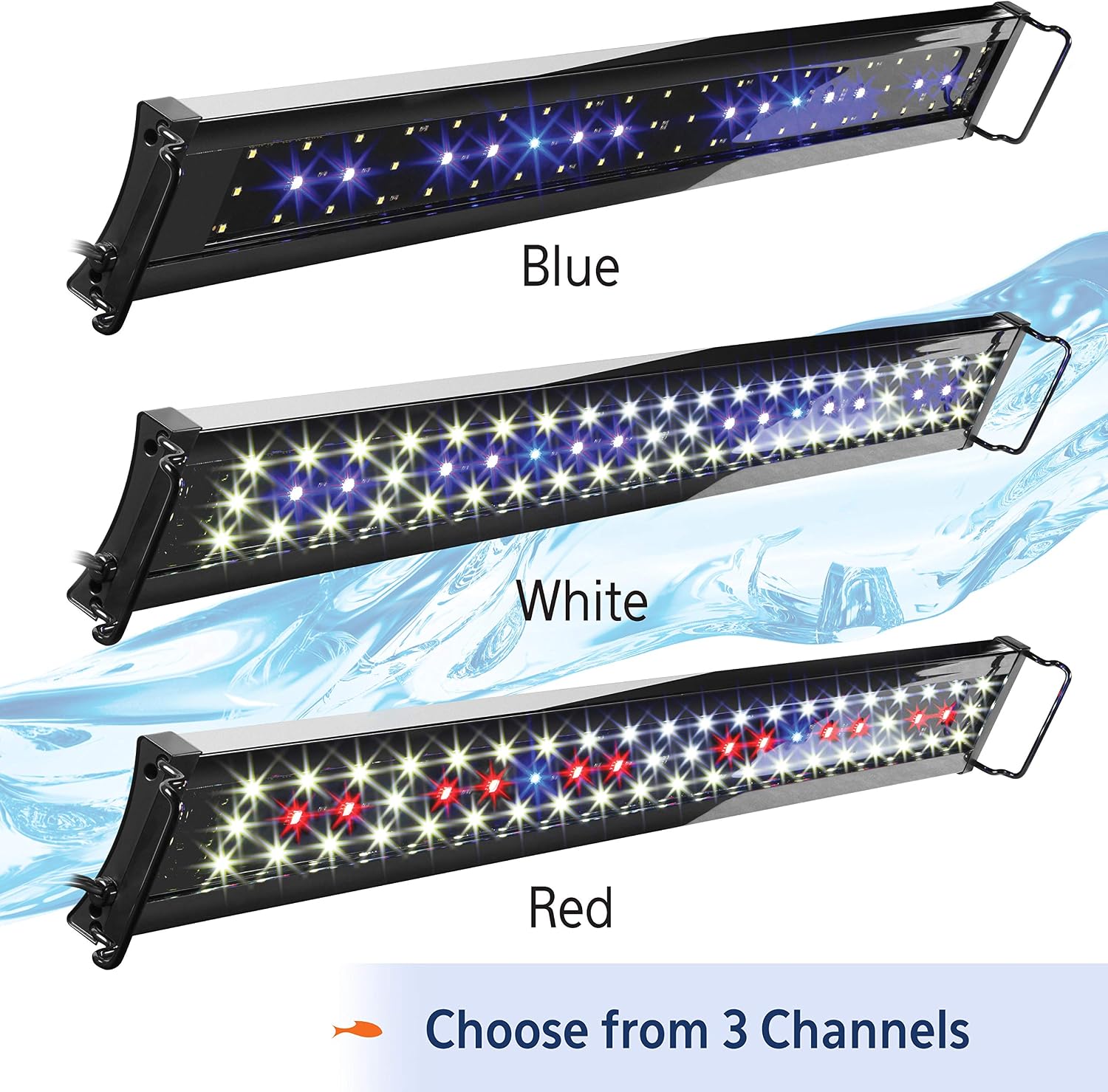 Aqueon Optibright Plus LED Fish Tank Aquarium Lighting System with Remote Control, 30 to 36 Inch | Plus, With Remote Control