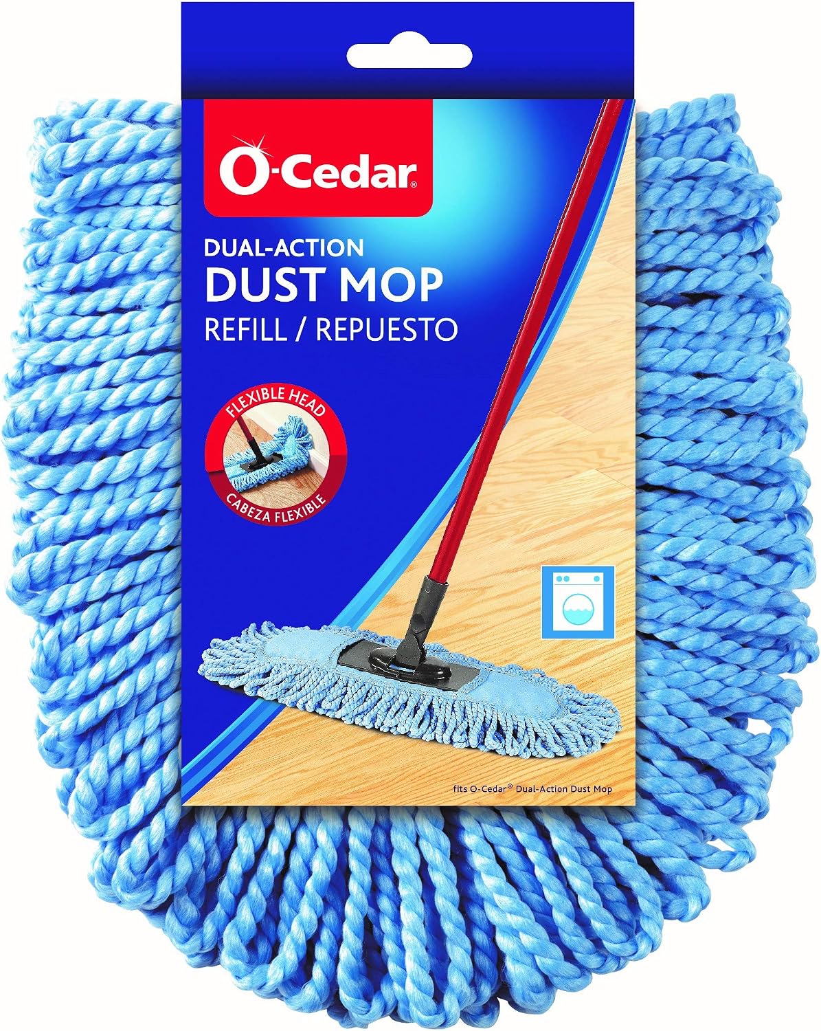 O-Cedar Dual-Action Wood Floor Dust Mop Refill, 1 CT