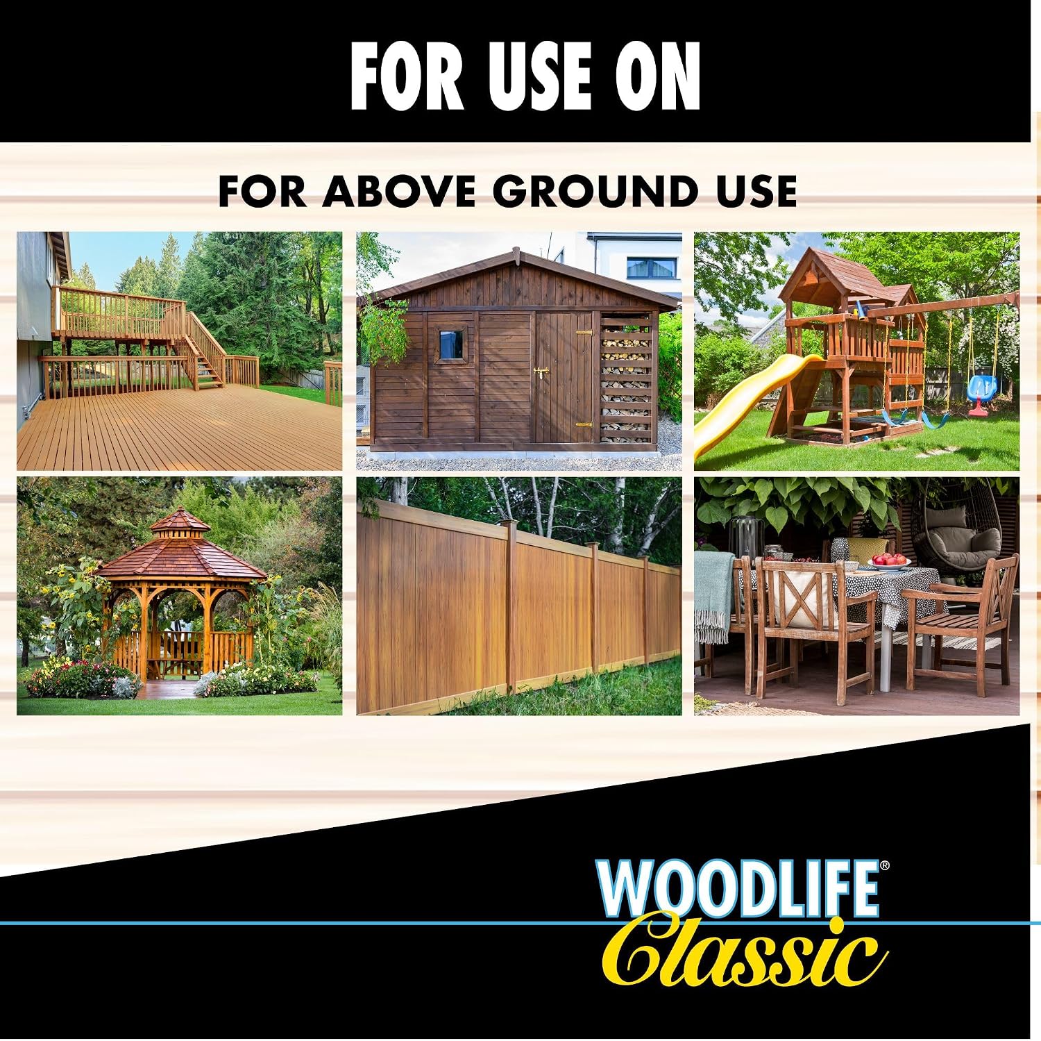 Rust-Oleum WOODLIFE 902 Wolman Classic Clear Wood Preservative-Above Ground, Quart, 0.95 Liters | Protects Against Rot & Decay, Above Ground Wood Protection, Clear Preservative Formula, Quart