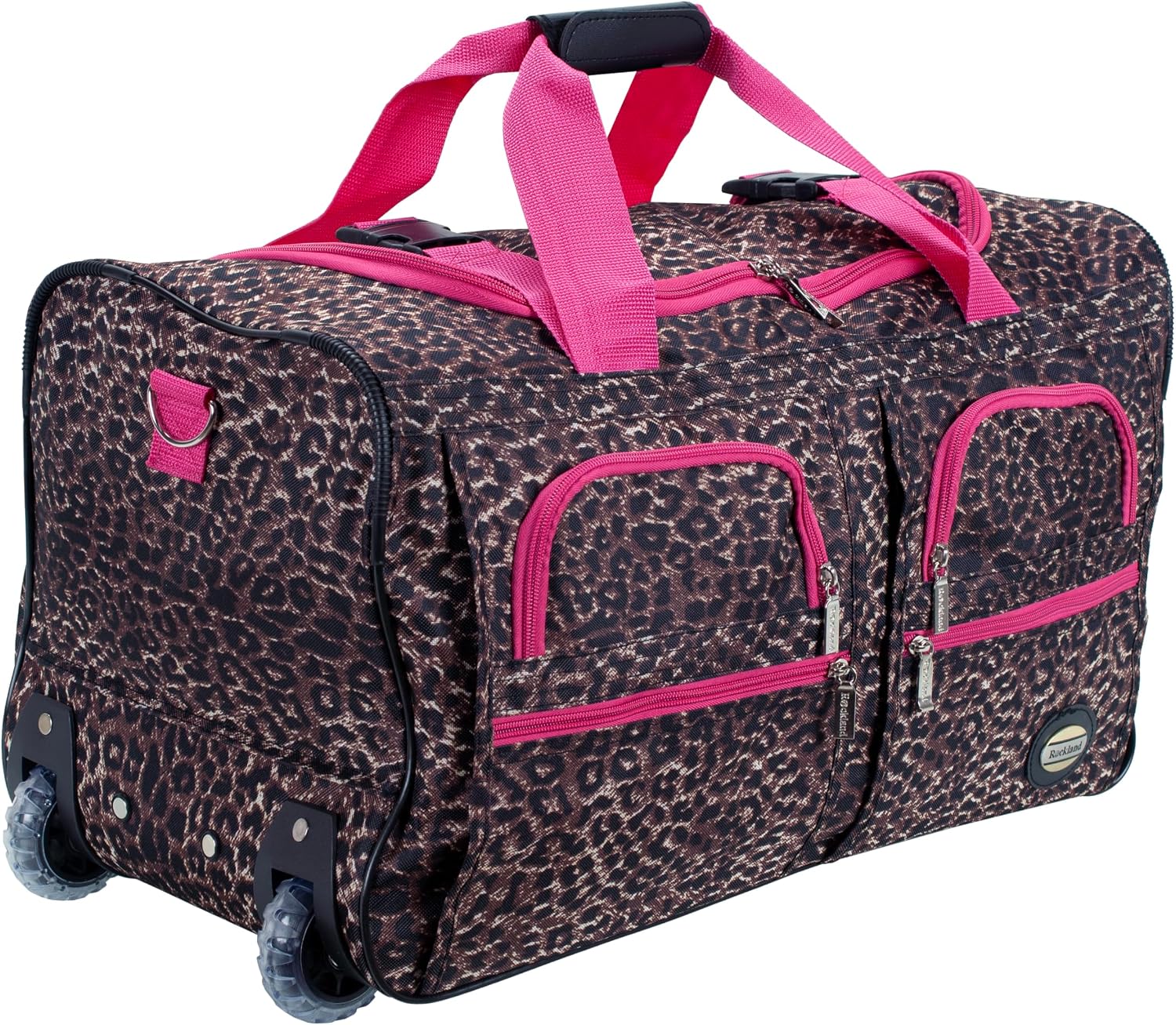 Rockland Rolling Duffel Bag, Black, 22"