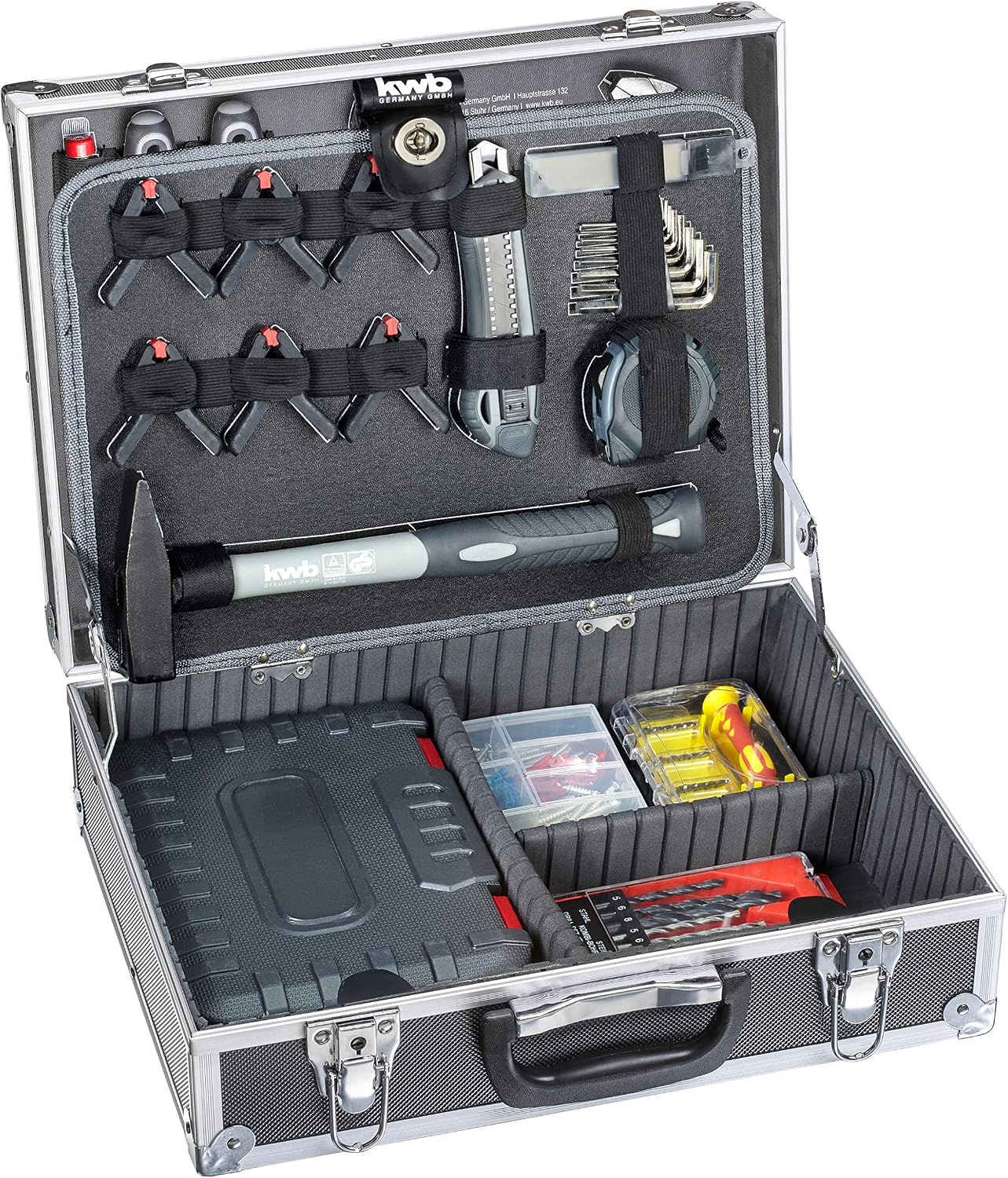 KWB Einhell 49375561 Set of 199 Manual Tools in Aluminum Case