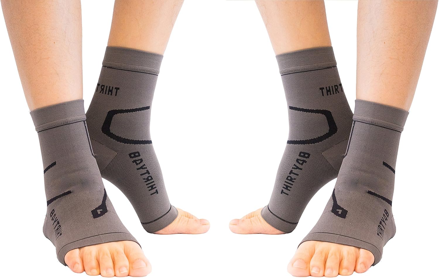 Plantar Fasciitis 20-30 mmHg Ankle Compression Socks, Foot Brace | Increase Blood Circulation, Relieve Arch Pain, Reduce Foot Swelling, Achilles Tendonitis, Open Toe Stabilizing Sleeve Wrap