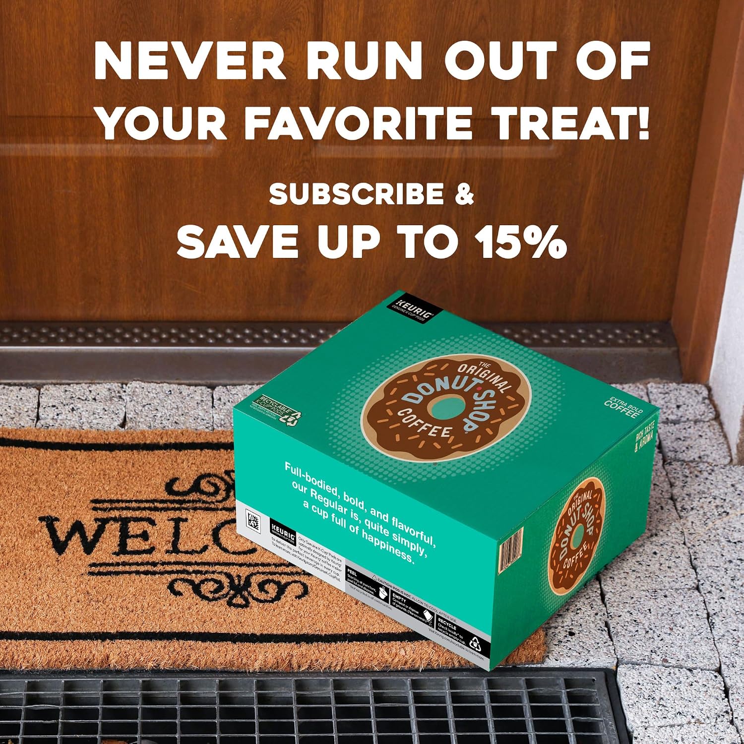 The Original Donut Shop Regular, Single-Serve Keurig K-Cup Pods, Medium Roast Coffee Pods, 96 Count