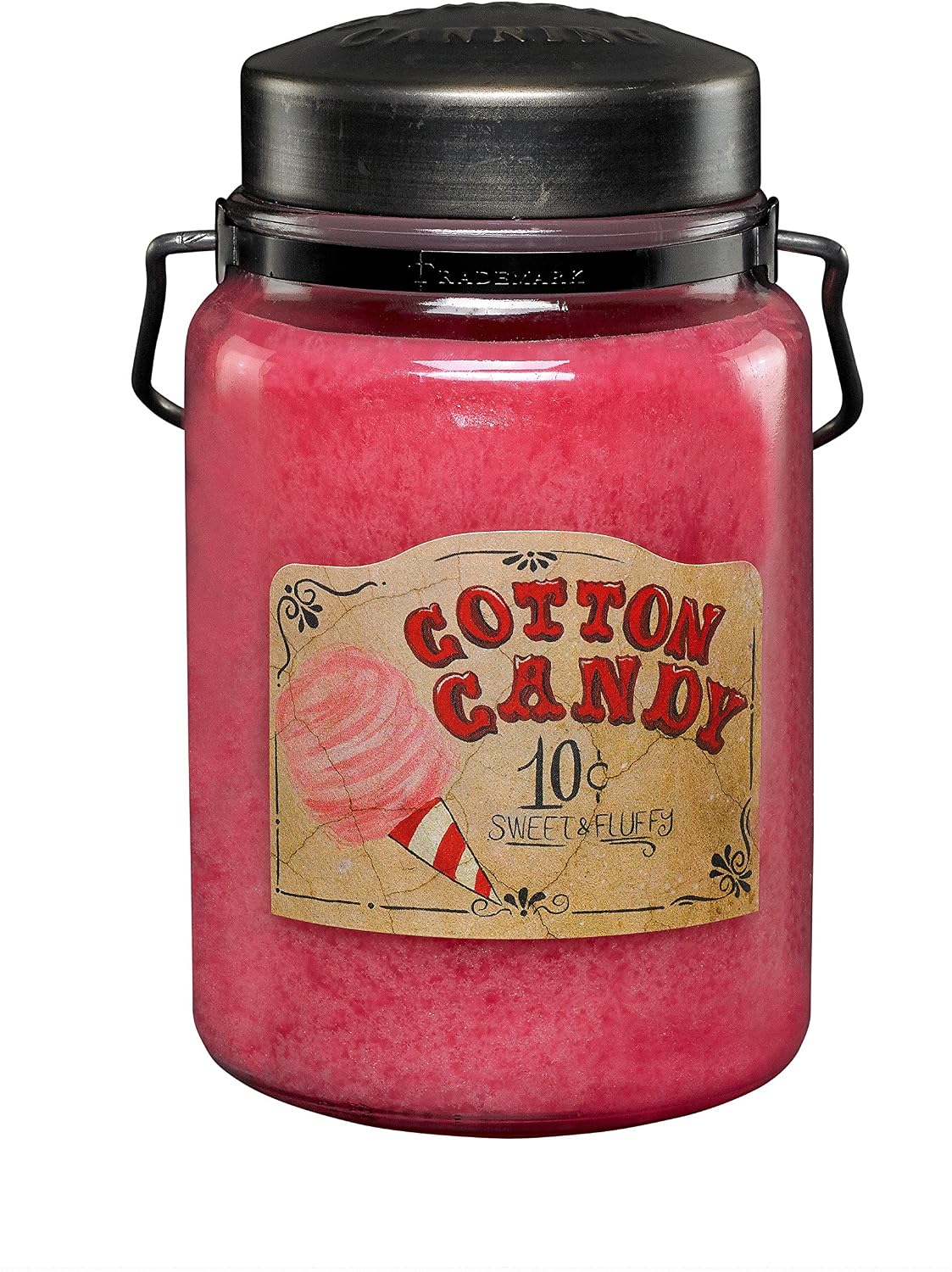 McCall’s Candles | Hot Buttered Rum | 26 oz Scented Candle | USA-Poured | Vintage Rustic Jar with Carrying Handle | Warm Buttery Spiced Rum Fragrance